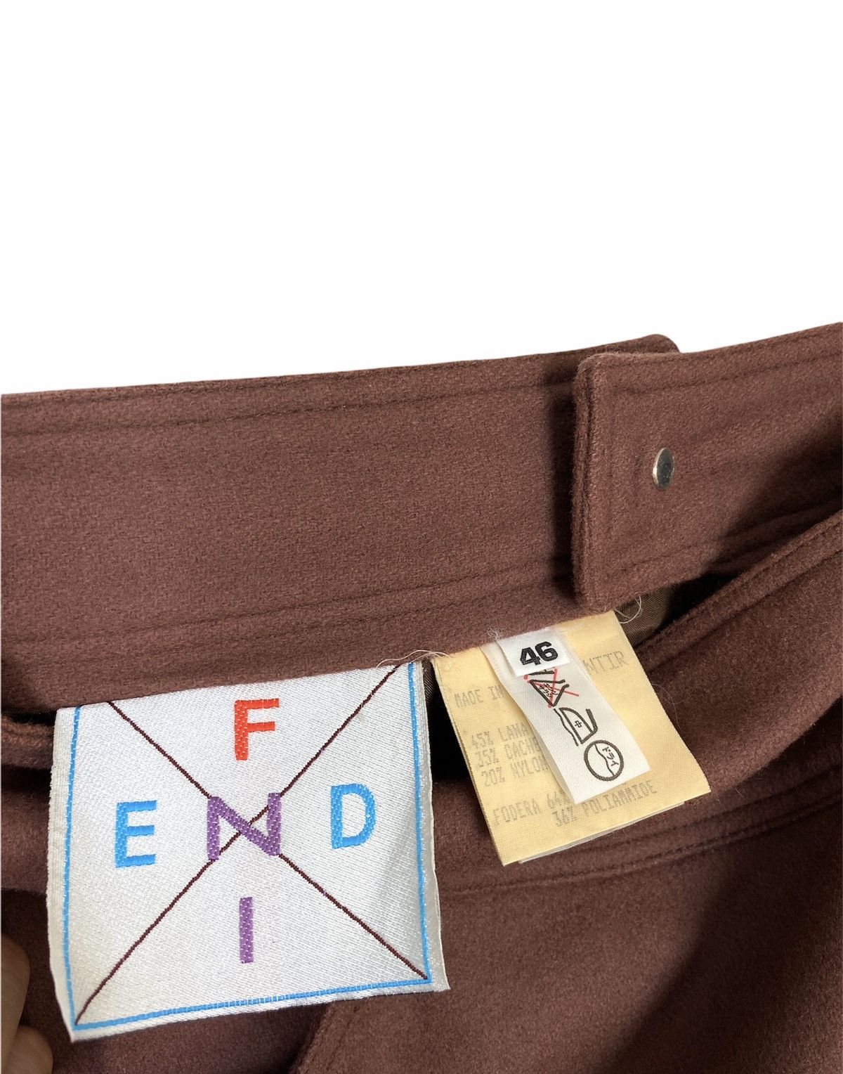Fendi Rare‼️ Vintage 70’s Fendi Skirt Wool Made in Italy Size 32" / US 10 / IT 46 - 4 Thumbnail