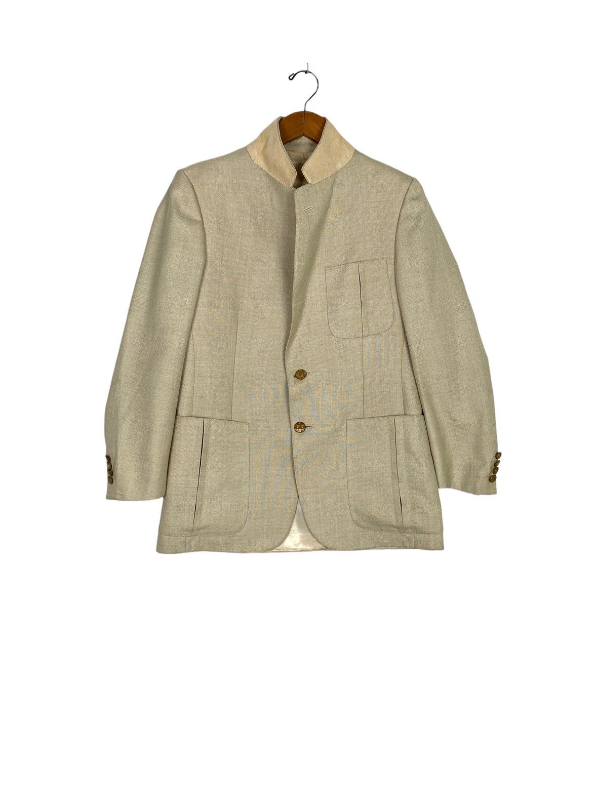 Lanvin Rare‼️ Vtg Lanvin Paris New York Blazer Rare Button Made Usa Size 40R - 2 Thumbnail