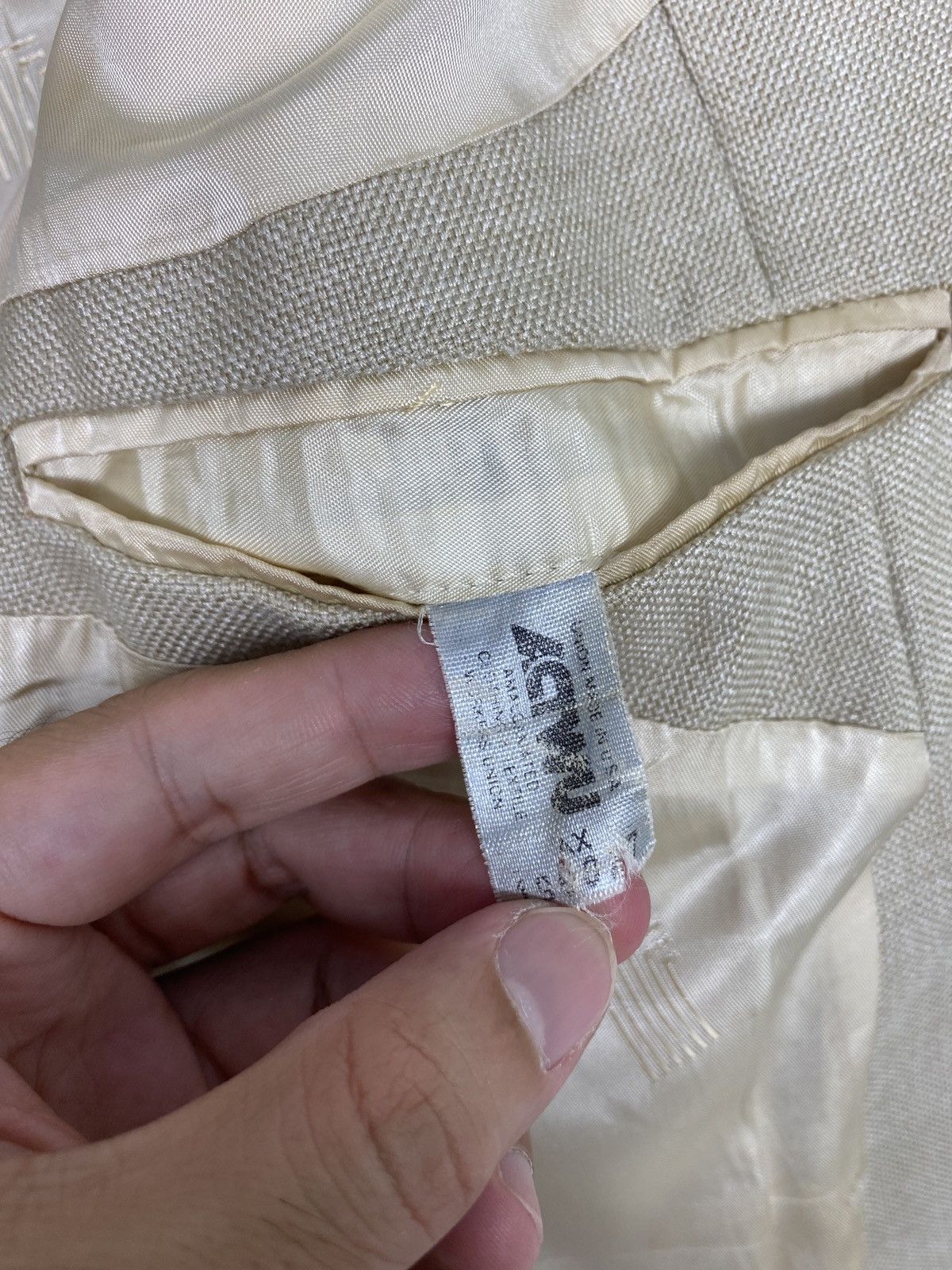 Lanvin Rare‼️ Vtg Lanvin Paris New York Blazer Rare Button Made Usa Size 40R - 7 Thumbnail