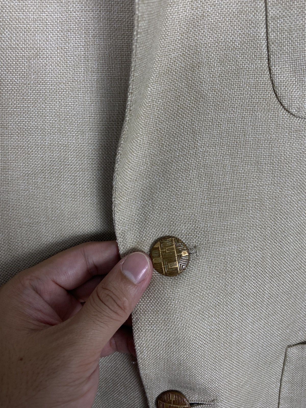 Lanvin Rare‼️ Vtg Lanvin Paris New York Blazer Rare Button Made Usa Size 40R - 9 Thumbnail