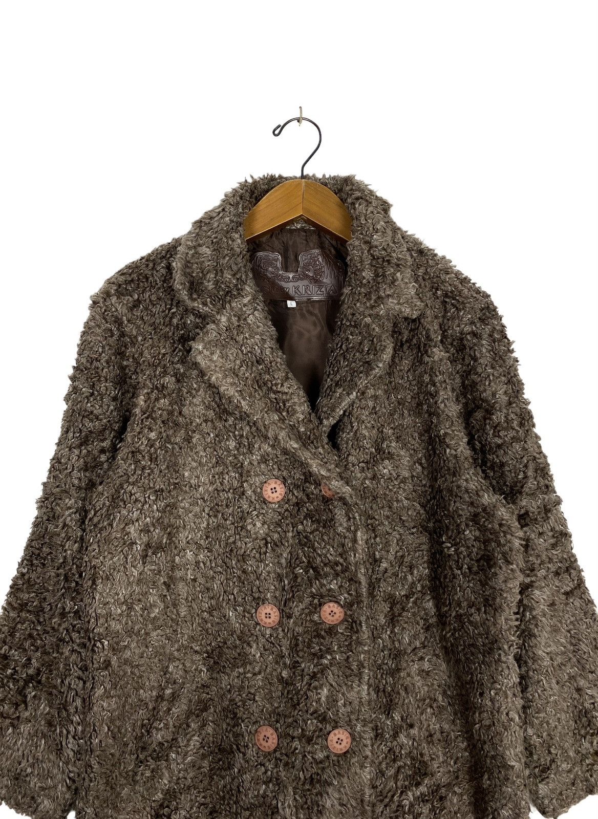 Krizia Uomo Rare‼️ Basic by Krizia Faux Fur Coat Size L / US 10 / IT 46 - 3 Thumbnail