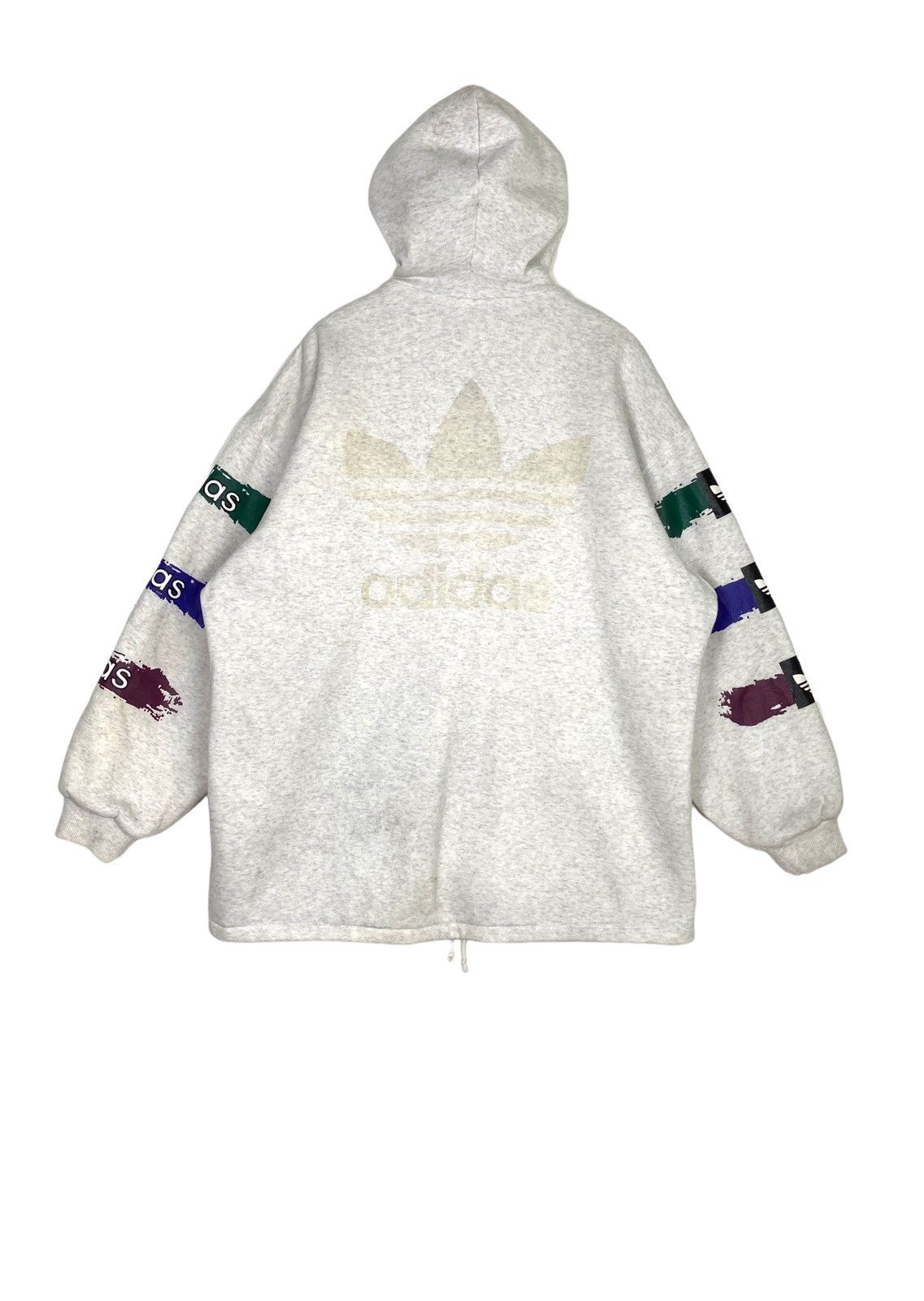 Adidas Rare‼️ Vtg 90’s Adidas Trefoil Sweatshirt Hoodie Sherpa Size US L / EU 52-54 / 3 - 7 Thumbnail