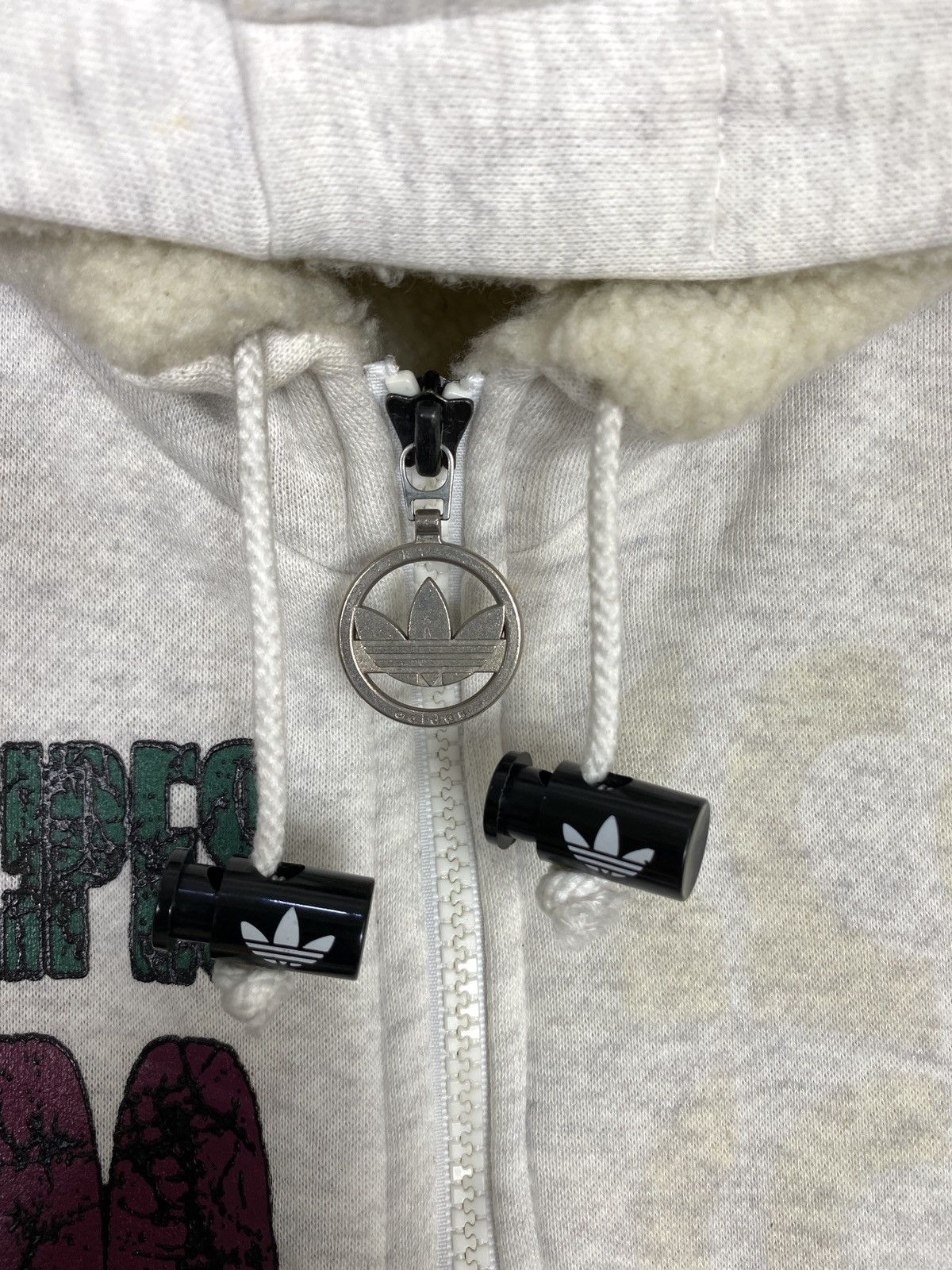 Adidas Rare‼️ Vtg 90’s Adidas Trefoil Sweatshirt Hoodie Sherpa Size US L / EU 52-54 / 3 - 9 Thumbnail