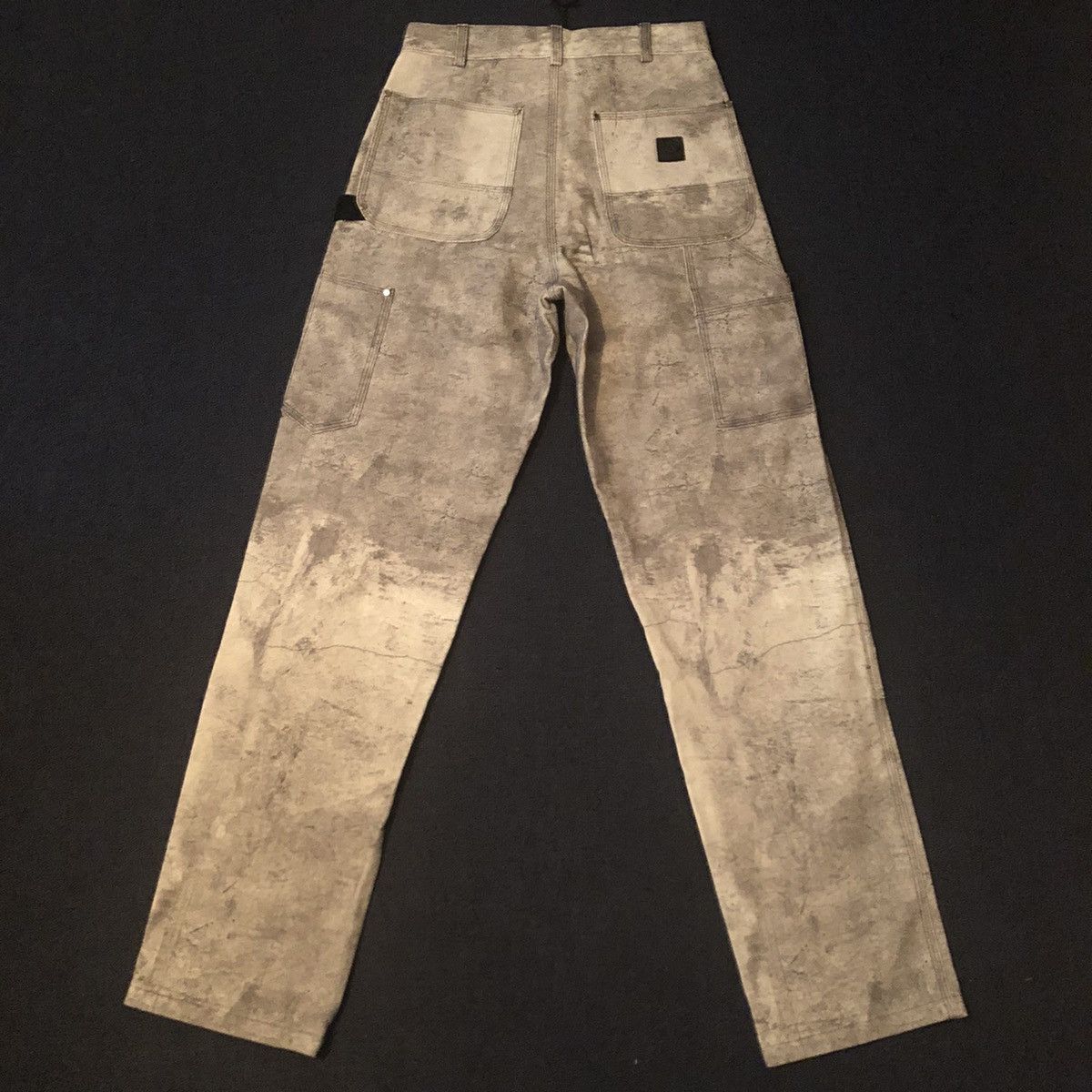 Fugazi × Unsound Rags FUGAZI UNSOUND CONCRETE TROMPE-L'ŒIL DOUBLE KNEE WORK PANTS Size US 28 / EU 44 - 3 Thumbnail
