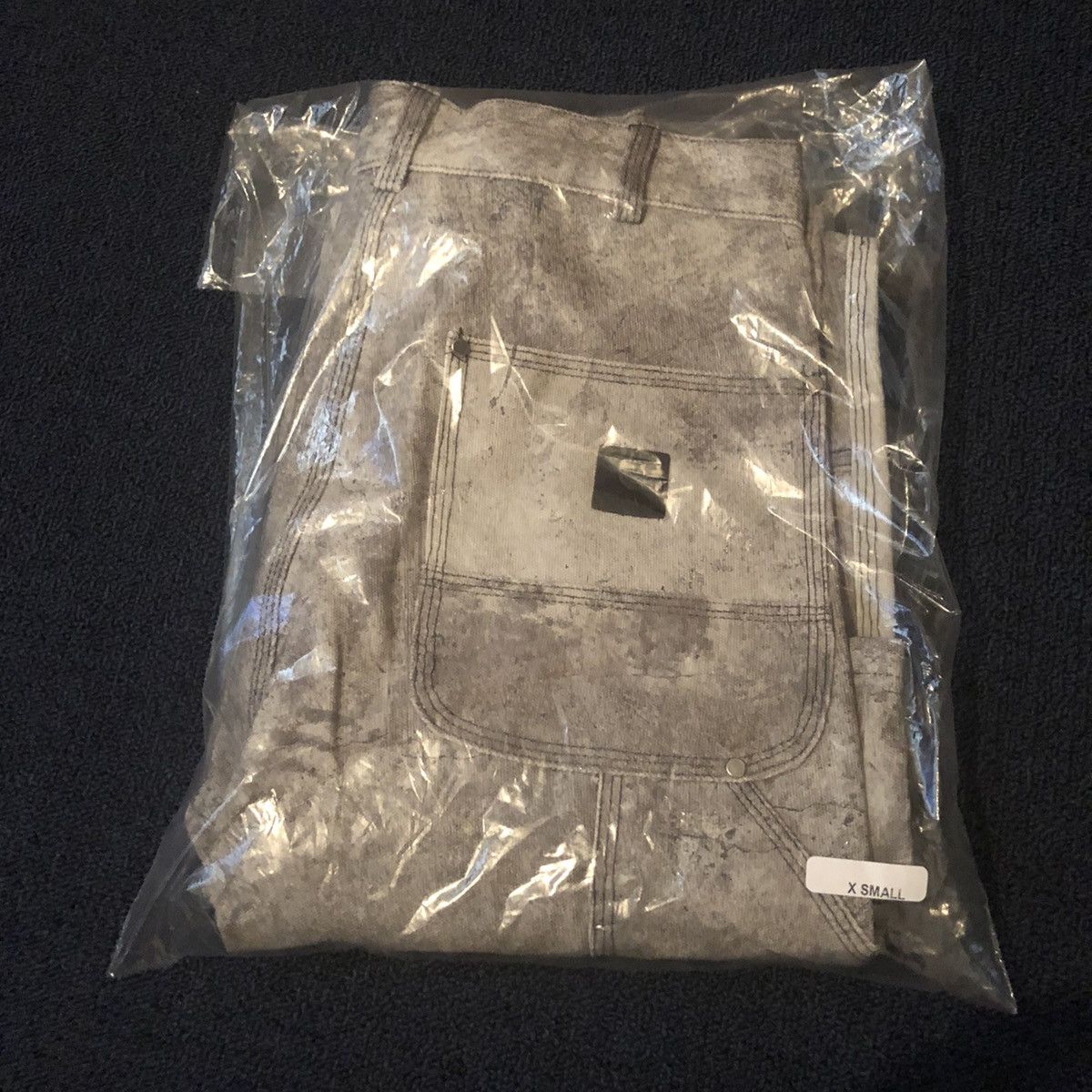 Fugazi × Unsound Rags FUGAZI UNSOUND CONCRETE TROMPE-L'ŒIL DOUBLE KNEE WORK PANTS Size US 28 / EU 44 - 4 Thumbnail