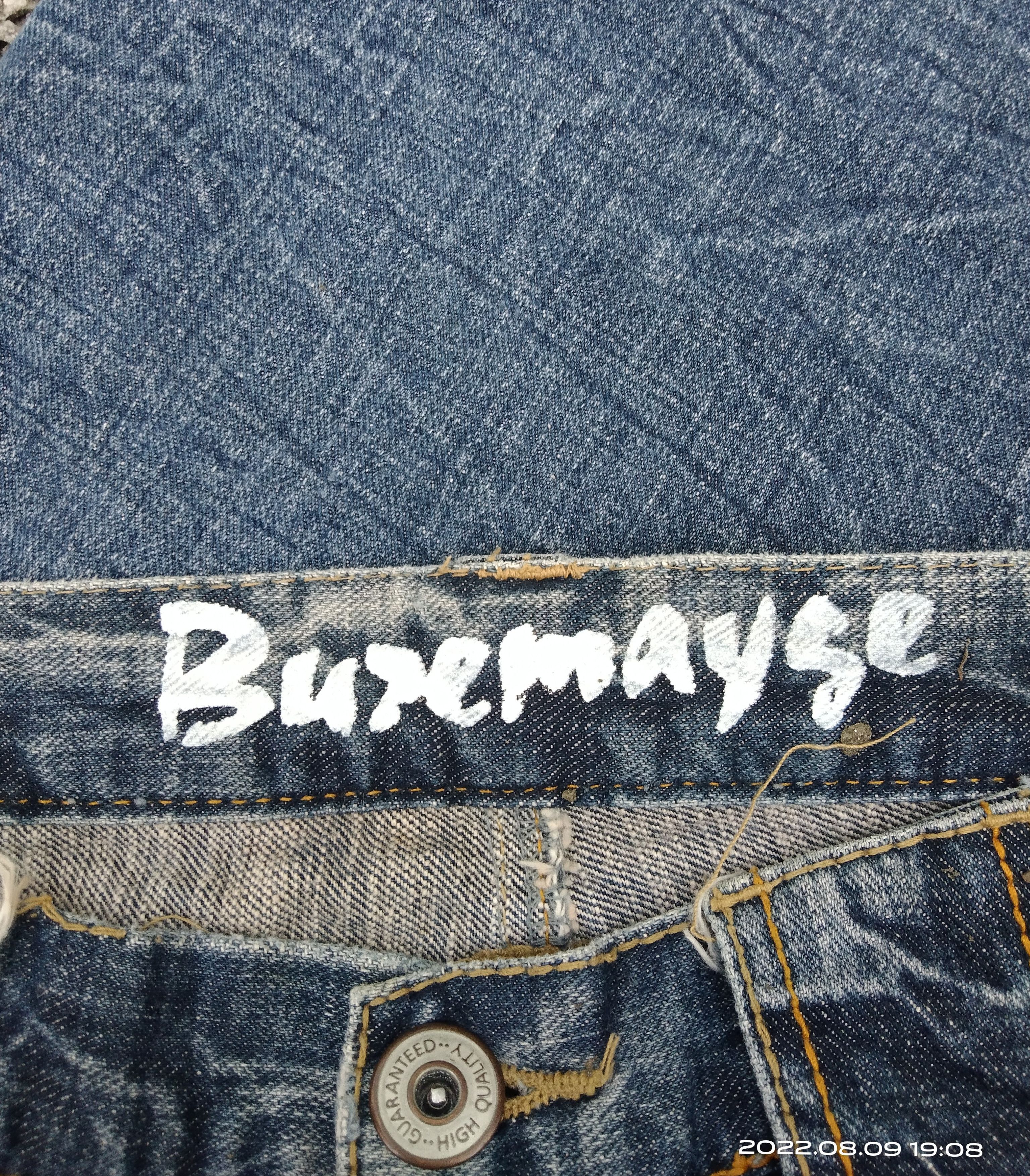 Japanese Brand DISTRESSED BUREMAYSE WASHED BLUE BUSHPANTS Size US 31 - 7 Thumbnail