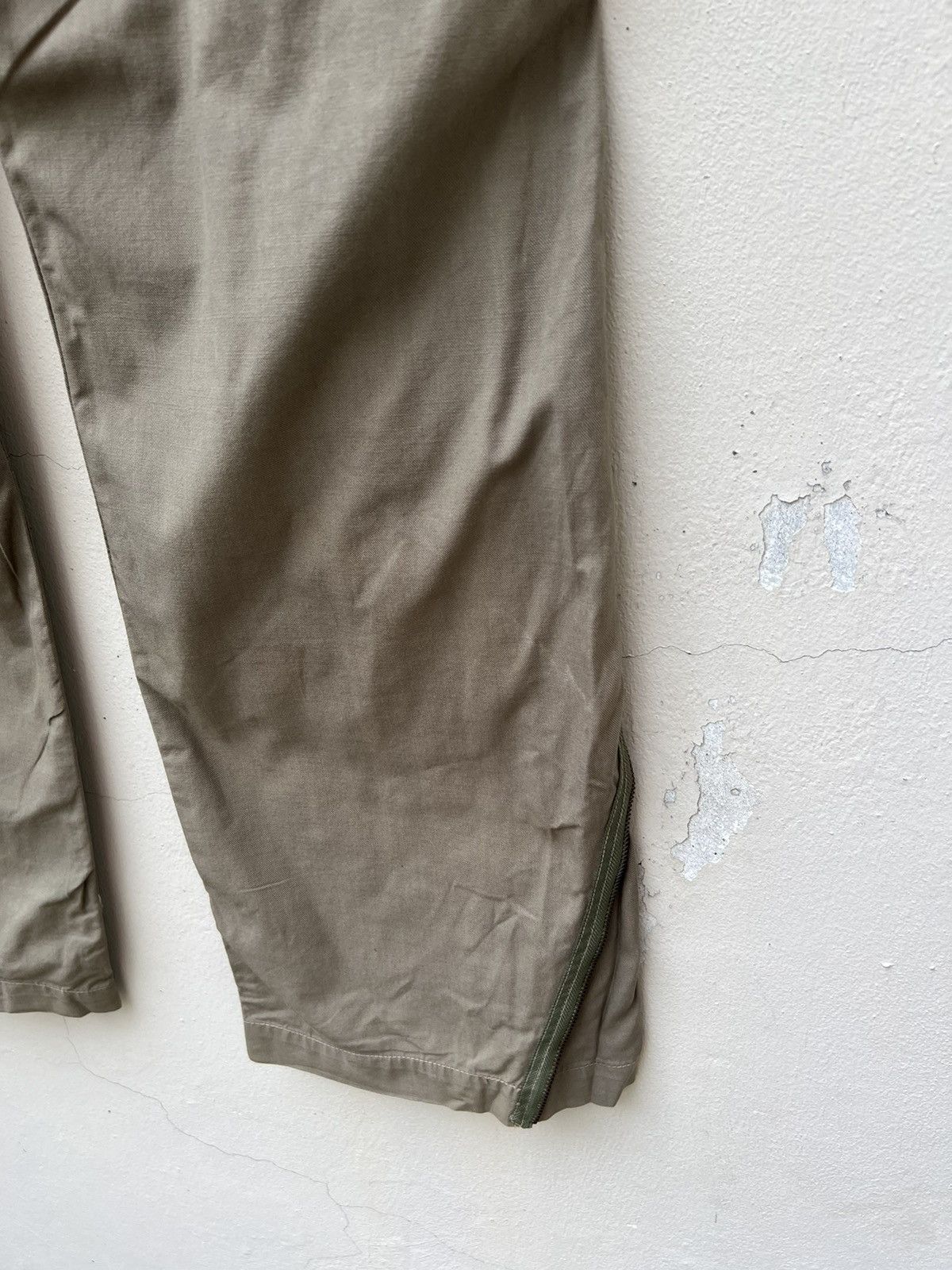Vintage STANDARD WEAR Japan Sun Fade Olive Green Cargo Trouser Pant Size US 31 - 19 Thumbnail