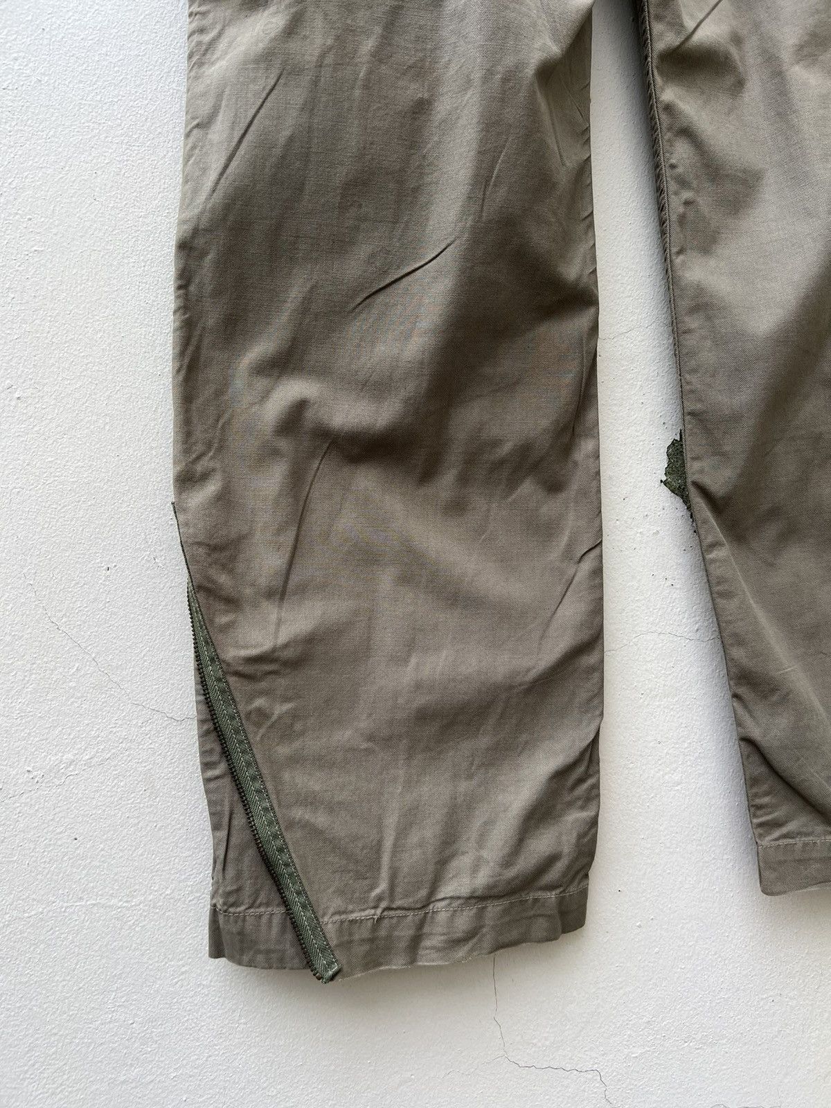 Vintage STANDARD WEAR Japan Sun Fade Olive Green Cargo Trouser Pant Size US 31 - 17 Thumbnail