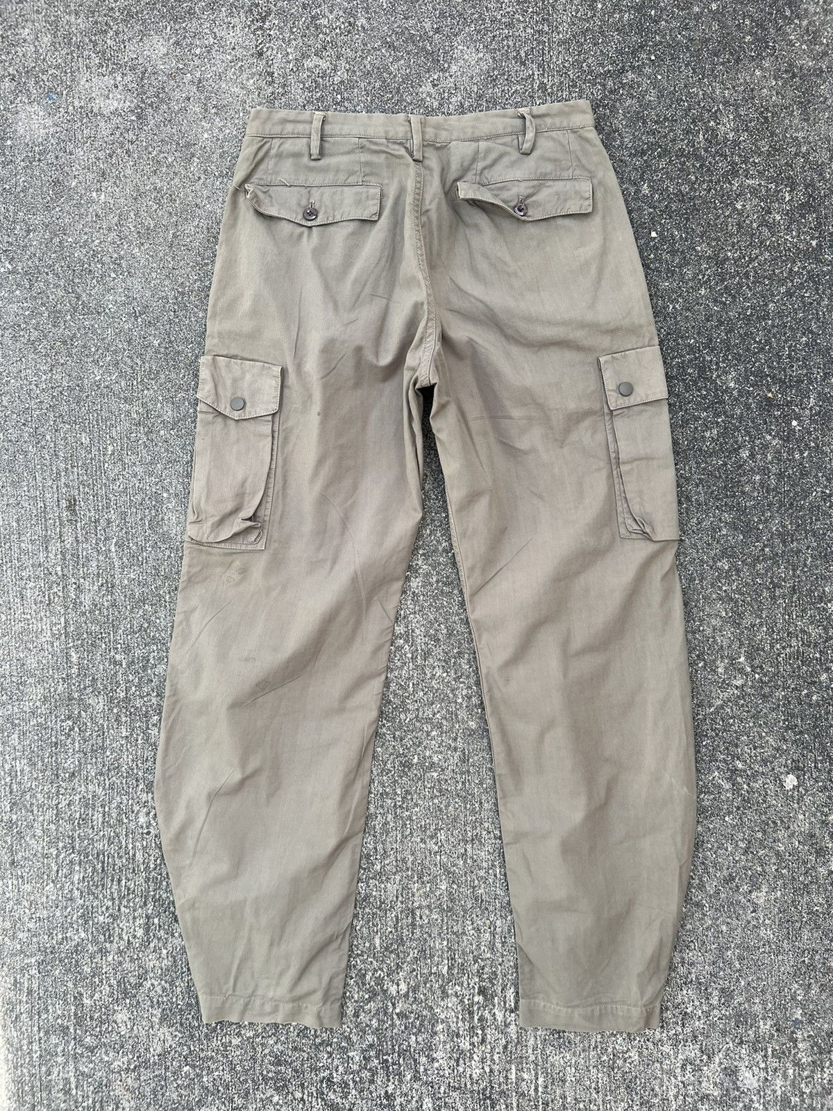 Vintage STANDARD WEAR Japan Sun Fade Olive Green Cargo Trouser Pant Size US 31 - 7 Thumbnail