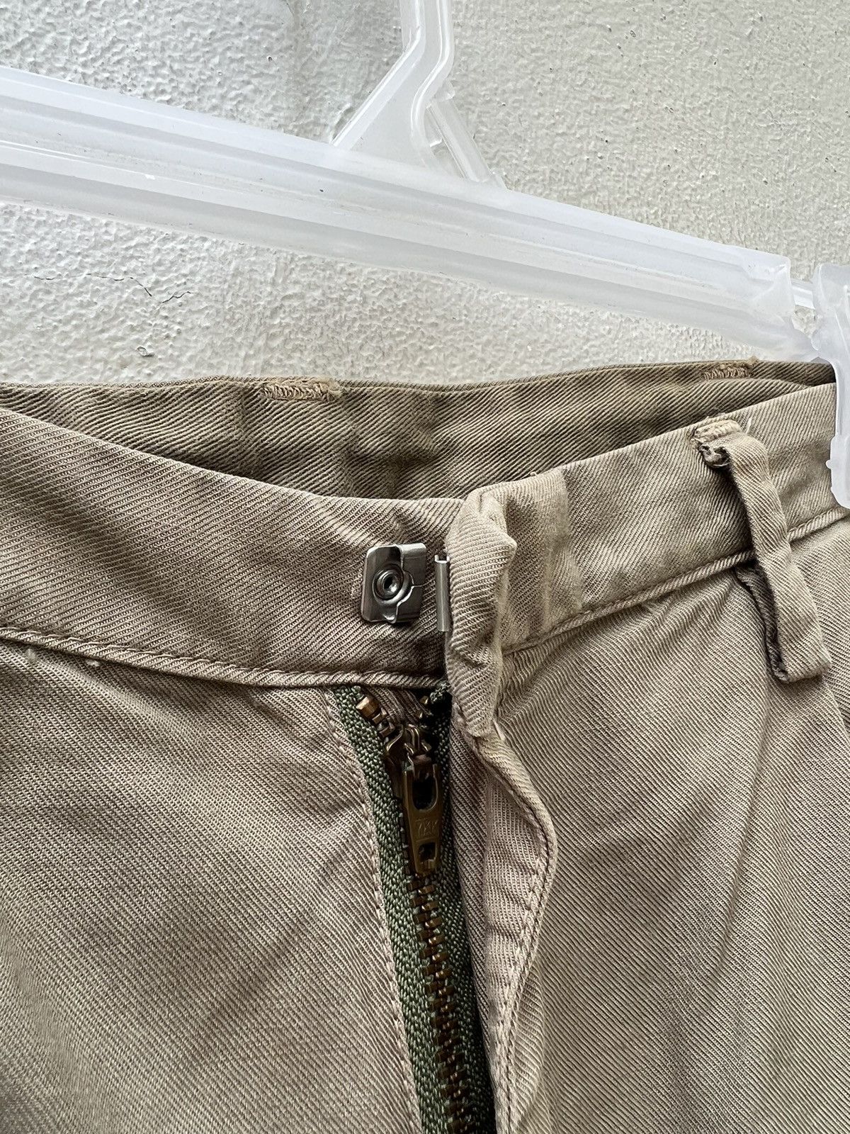Vintage STANDARD WEAR Japan Sun Fade Olive Green Cargo Trouser Pant Size US 31 - 9 Thumbnail