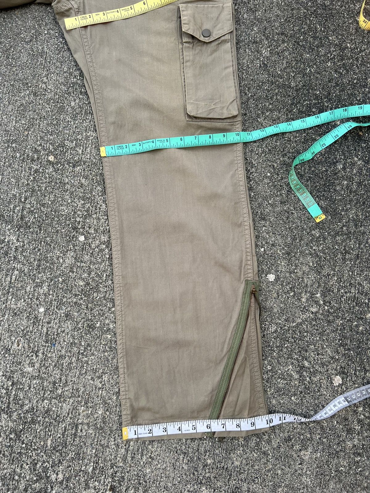Vintage STANDARD WEAR Japan Sun Fade Olive Green Cargo Trouser Pant Size US 31 - 5 Thumbnail
