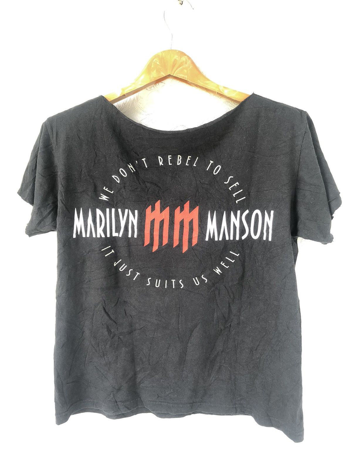 Band Tees × Marilyn Manson Distressed Marilyn Manson Size US M / EU 48-50 / 2 - 4 Thumbnail