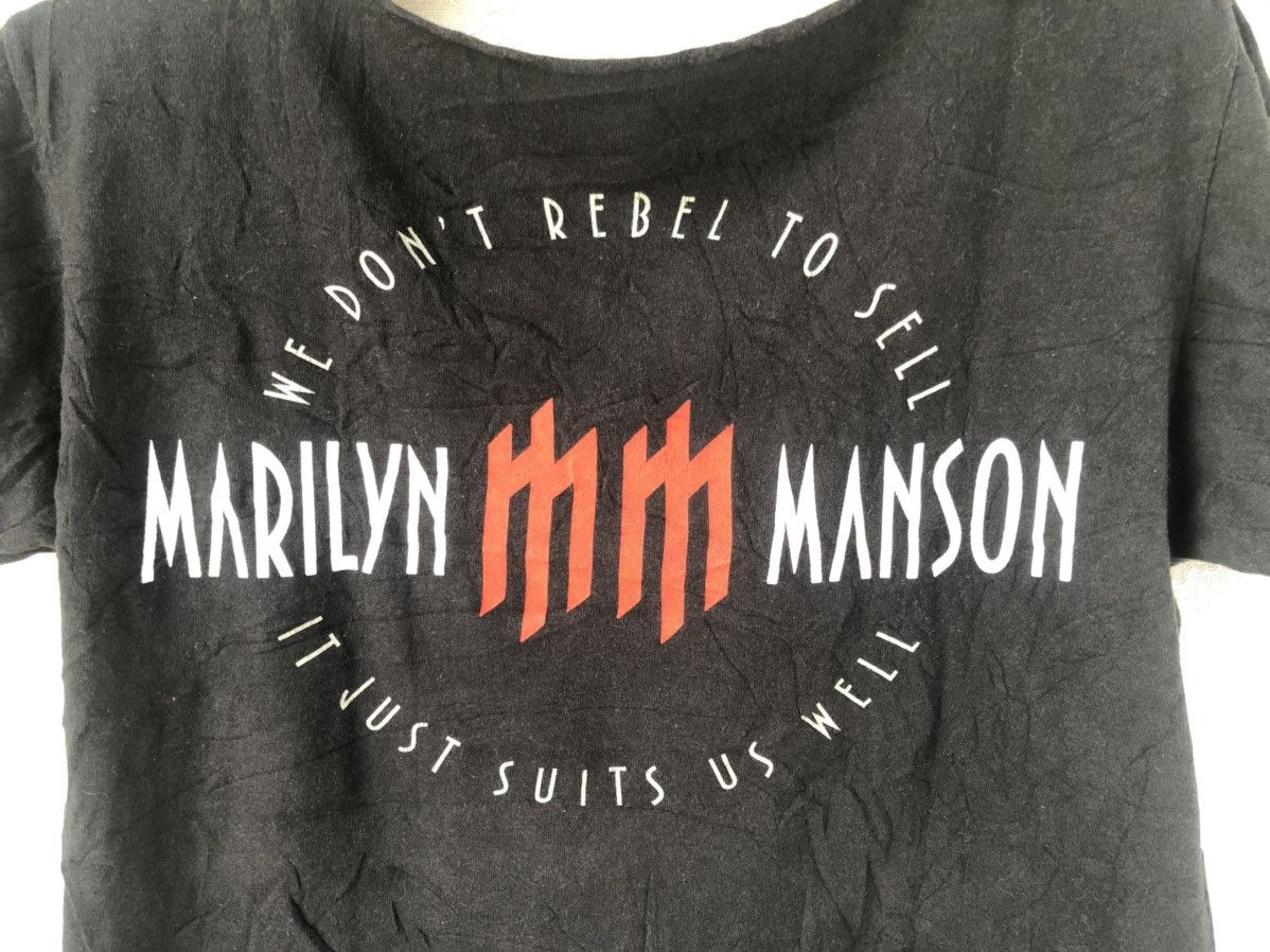 Band Tees × Marilyn Manson Distressed Marilyn Manson Size US M / EU 48-50 / 2 - 5 Thumbnail