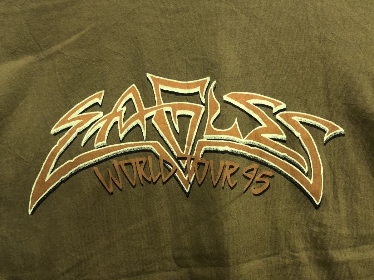 Band Tees × Vintage 90s Vintage EAGLES world tour 95 Size US XL / EU 56 / 4 - 4 Thumbnail