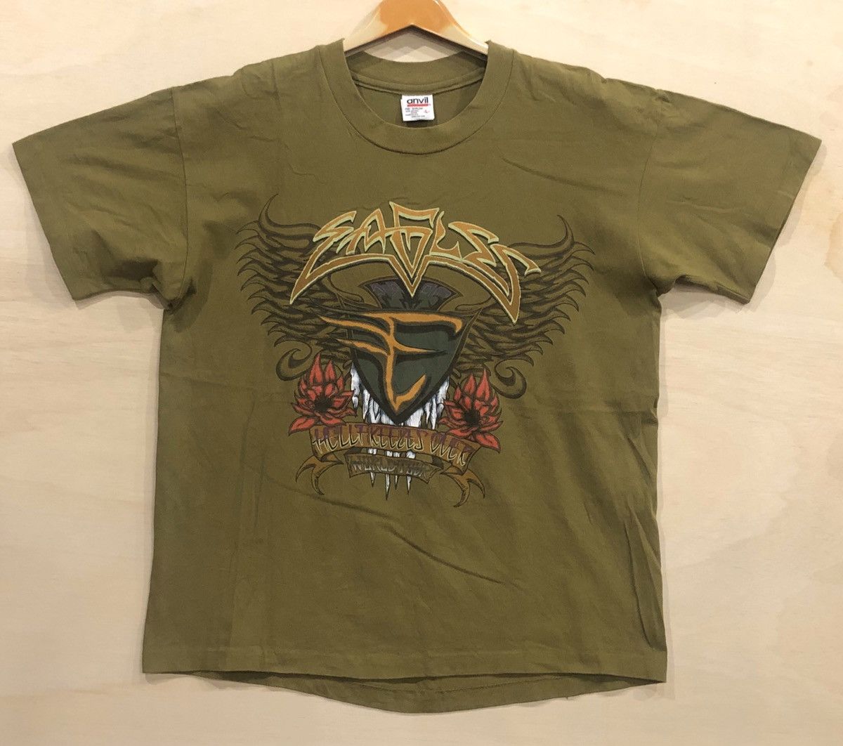 Band Tees × Vintage 90s Vintage EAGLES world tour 95 Size US XL / EU 56 / 4 - 1 Thumbnail
