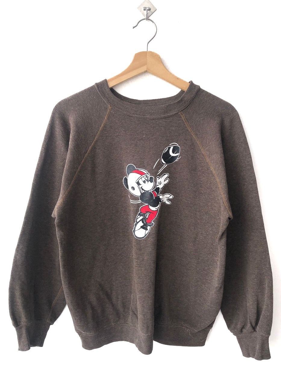 Mickey Mouse Vintage 90s Mickey Mouse Football Brown Sweatshirt Travis Size US S / EU 44-46 / 1 - 1 Thumbnail