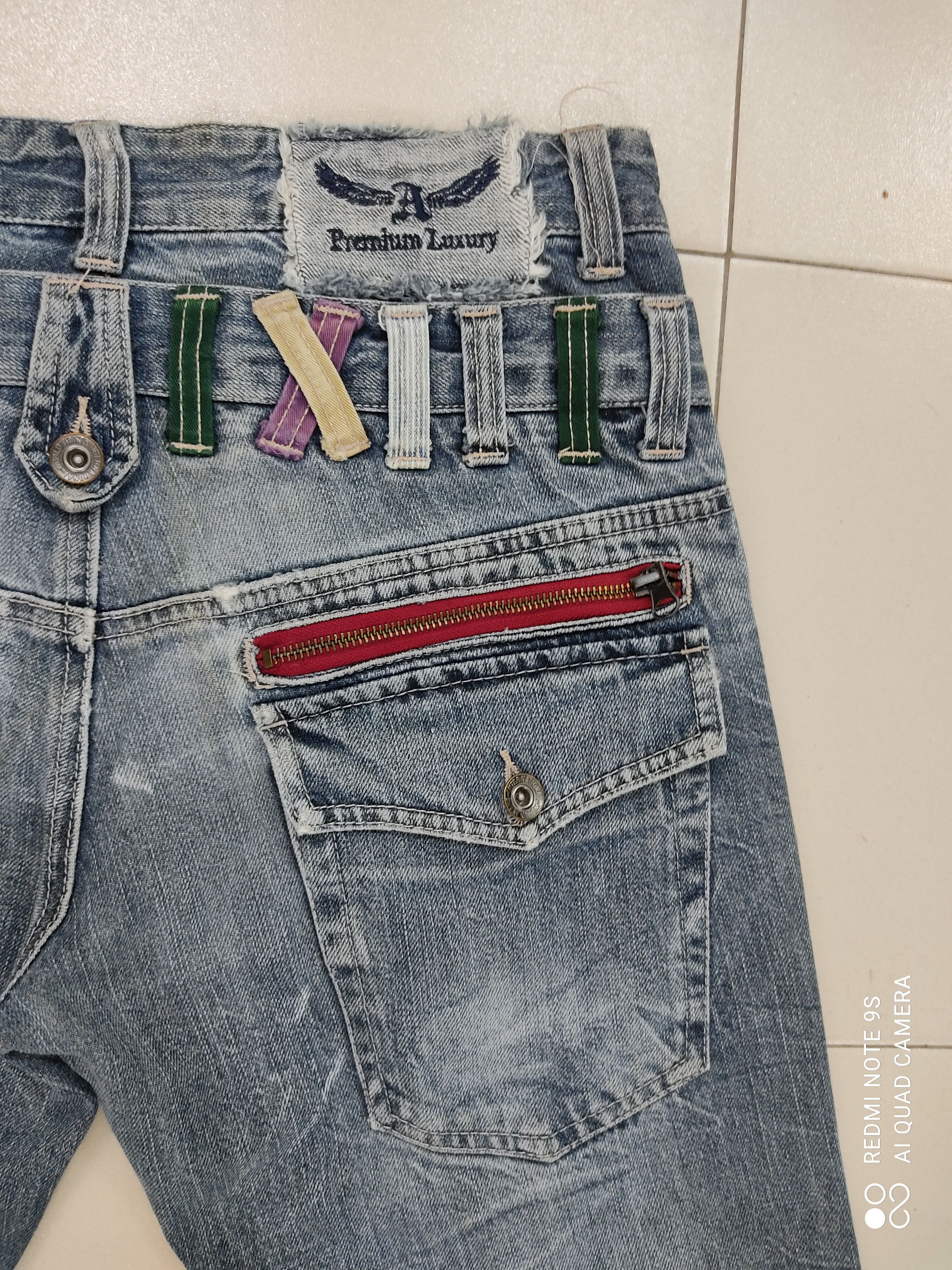 Japanese Brand Antfui Double Waist Multipocket FadedJeans Size US 30 / EU 46 - 9 Thumbnail