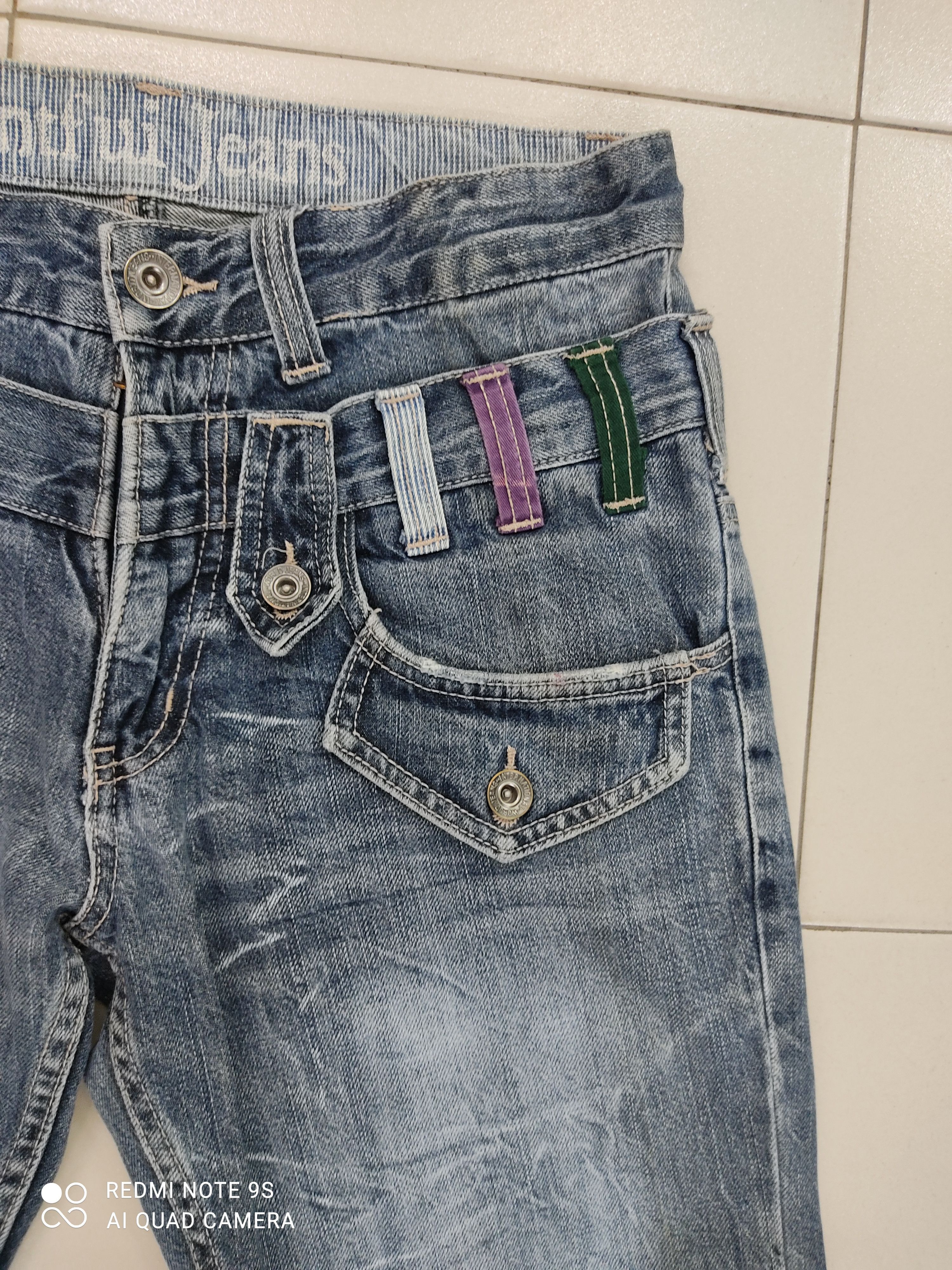 Japanese Brand Antfui Double Waist Multipocket FadedJeans Size US 30 / EU 46 - 3 Thumbnail