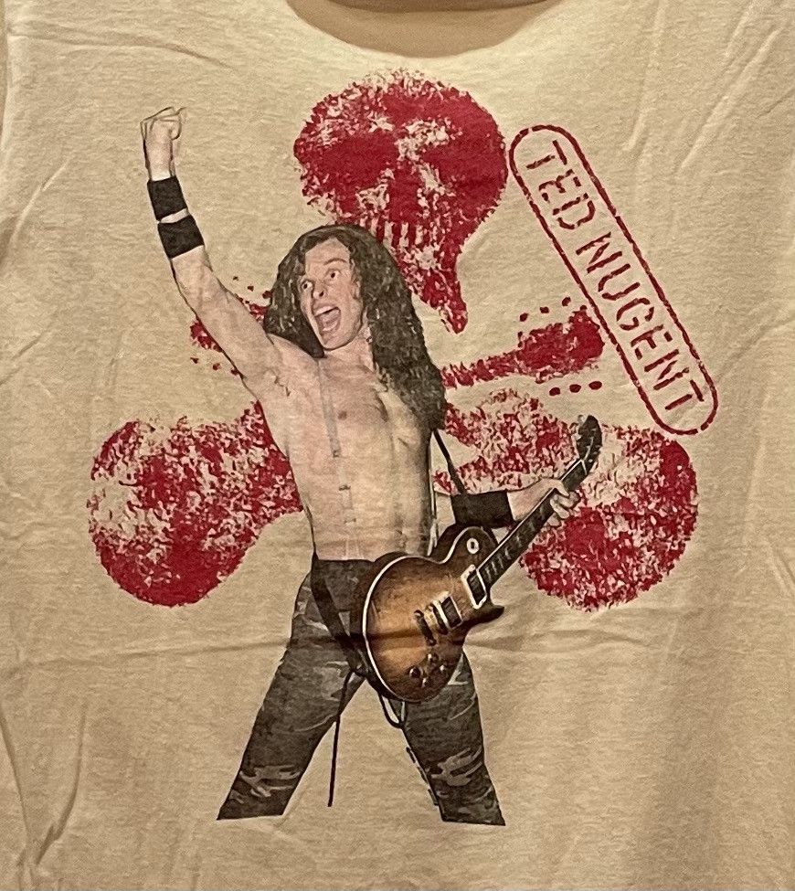 Band Tees × Vintage Vintage TED NUGENT Size US L / EU 52-54 / 3 - 2 Thumbnail