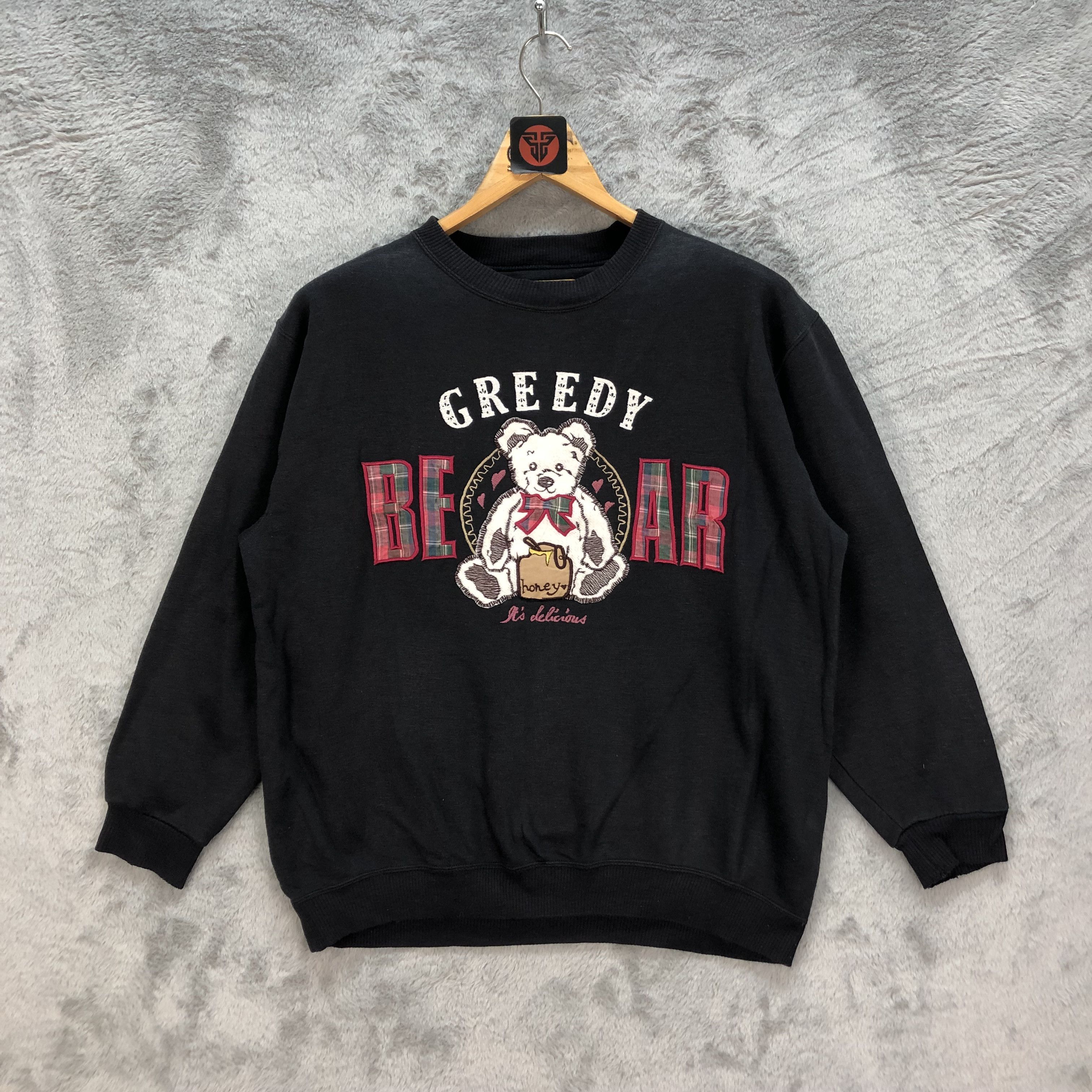 GREEDY BEAR EMBROIDERY BIG LOGO SWEATSHIRTS #6465-68