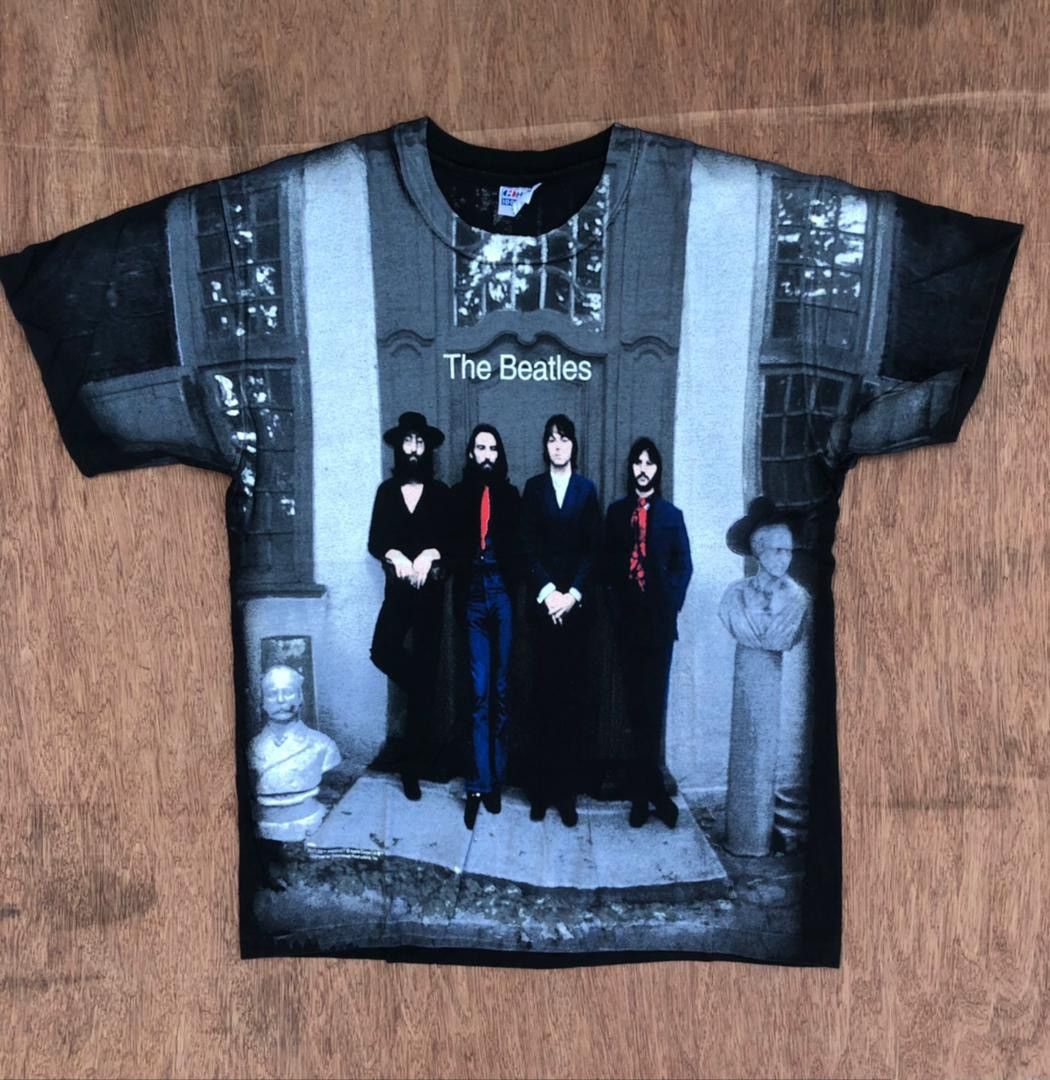 Band Tees × Vintage Vintage THE BEATLES full print tee Size US L / EU 52-54 / 3 - 1 Thumbnail