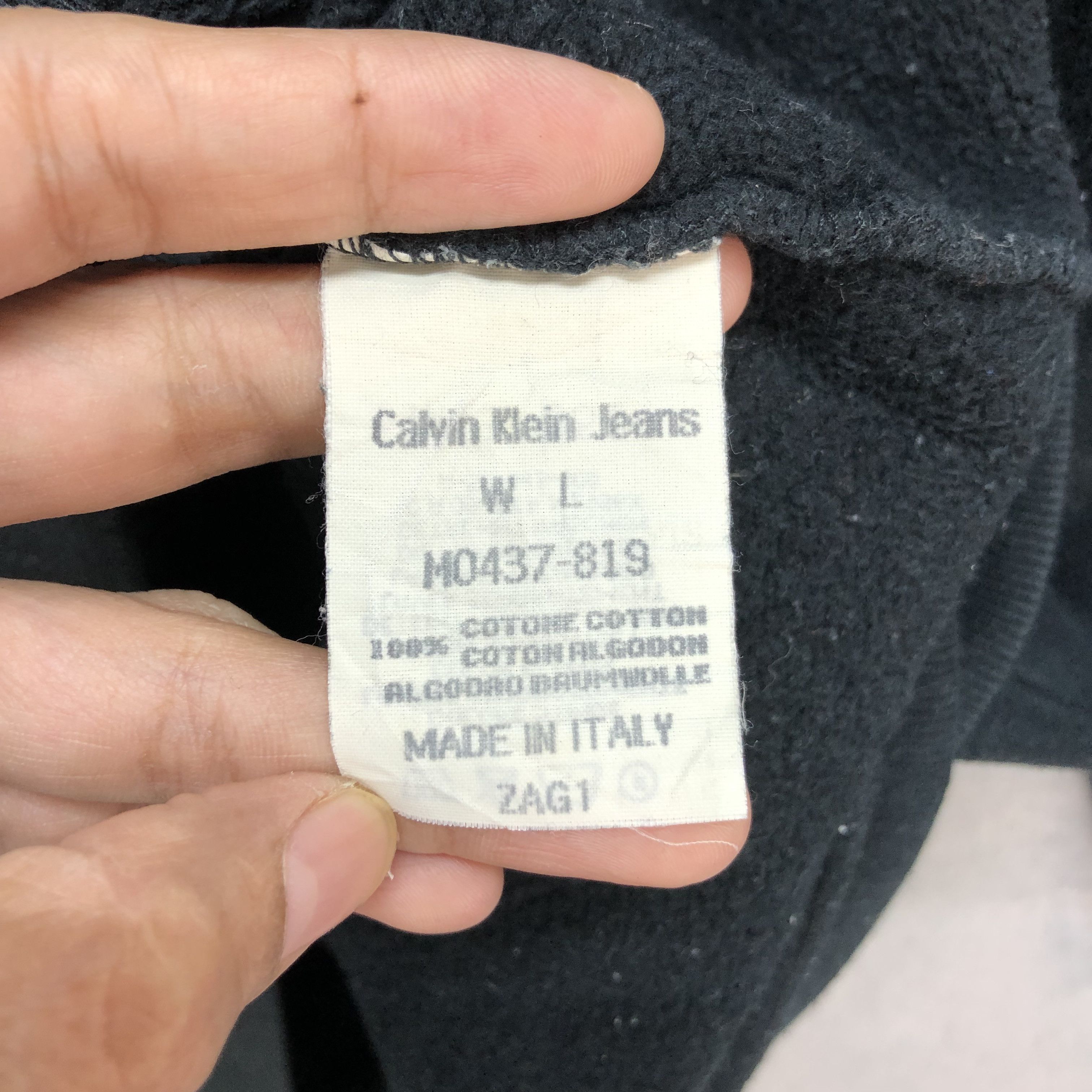 Calvin Klein VINTAGE CK JEANS BIG LOGO SWEATSHIRTS #6448-67 Size US L / EU 52-54 / 3 - 8 Thumbnail