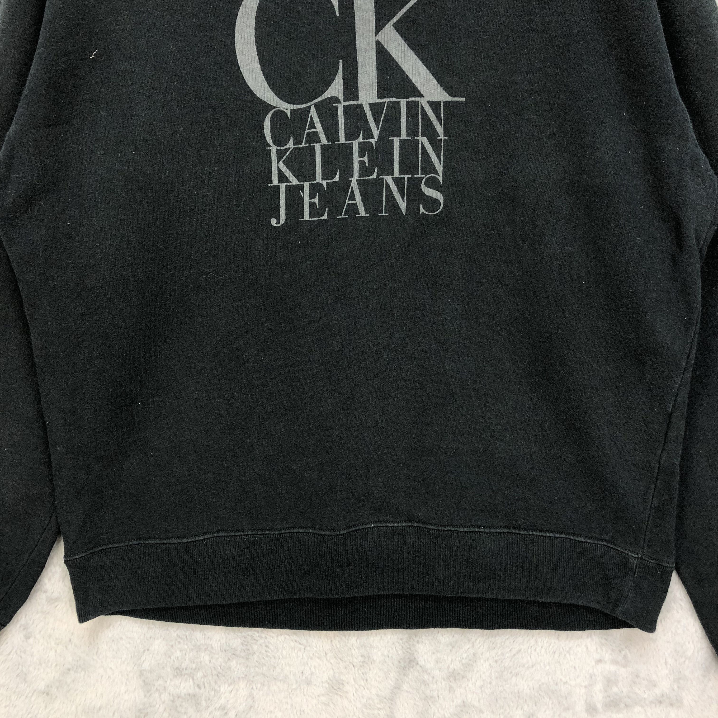Calvin Klein VINTAGE CK JEANS BIG LOGO SWEATSHIRTS #6448-67 Size US L / EU 52-54 / 3 - 4 Thumbnail
