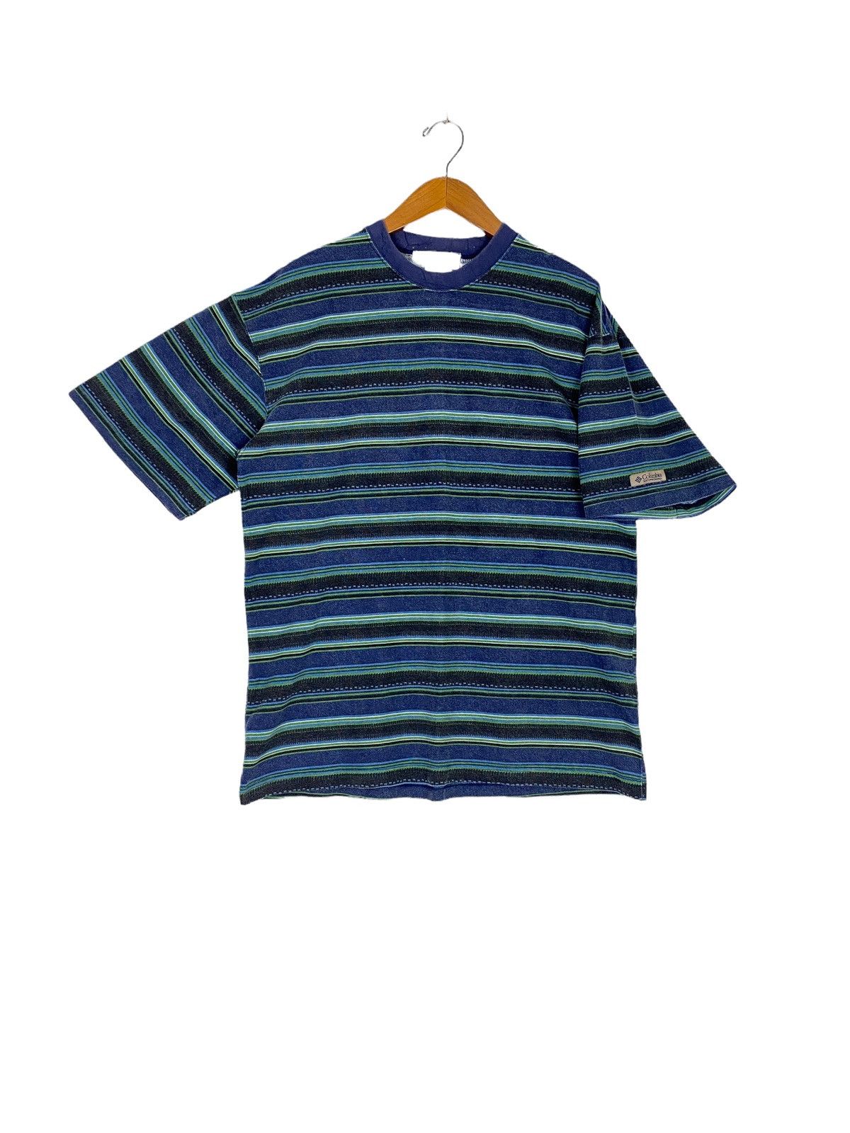 Columbia Rare‼️Vintage Columbia Stripe T-Shirt Medium Size Size US M / EU 48-50 / 2 - 1 Thumbnail