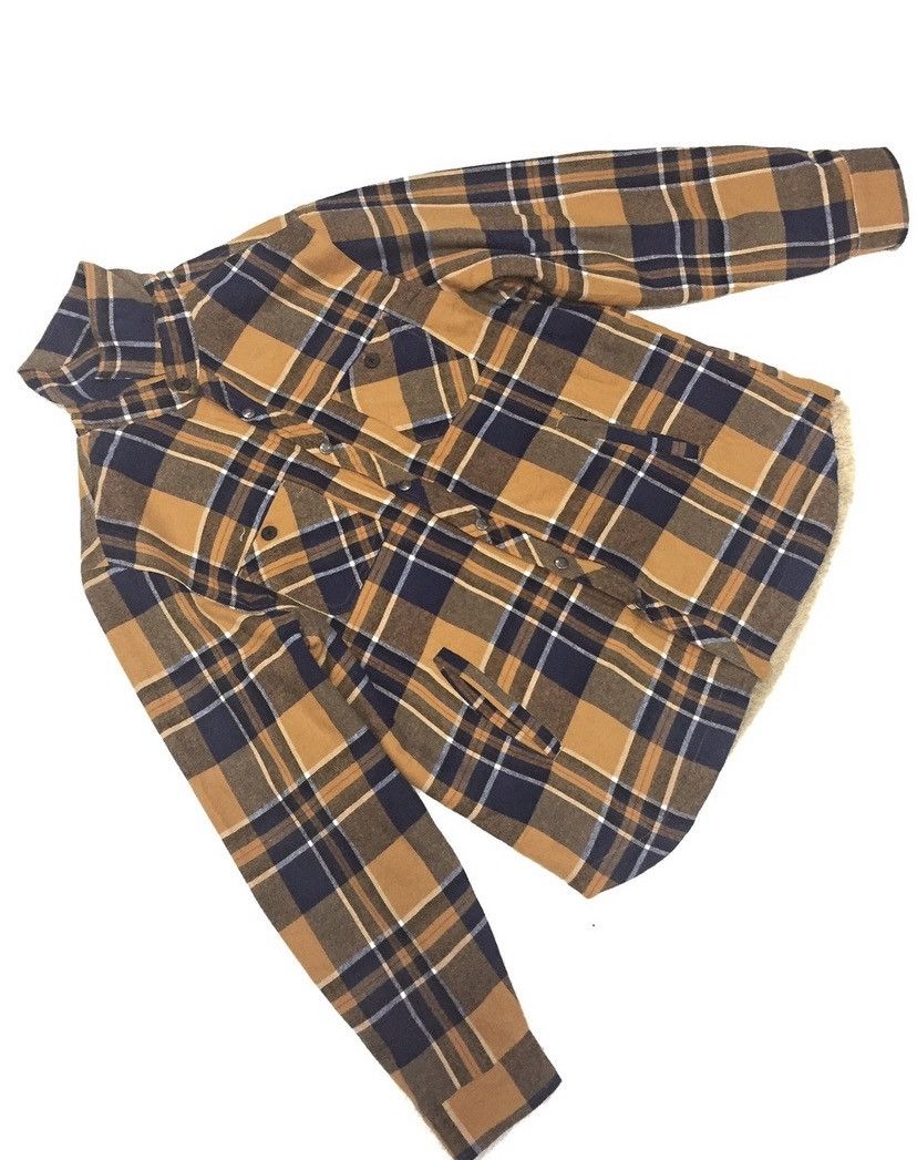 Flannel × Japanese Brand × Vintage Flanel Sherpa Shirt Field Eye Style and Crafted By Original Size US L / EU 52-54 / 3 - 2 Thumbnail