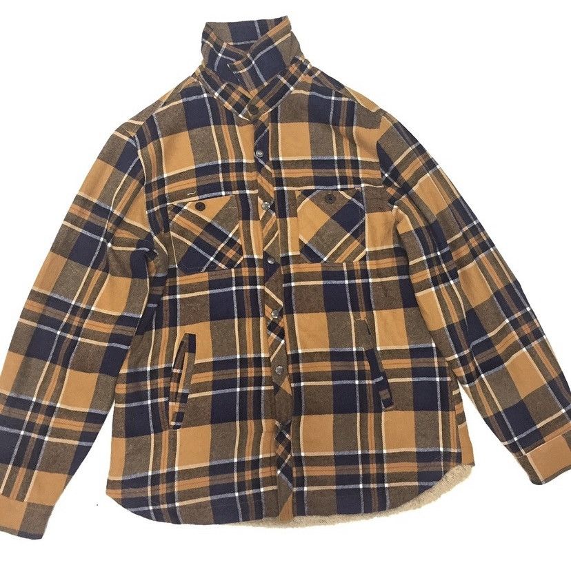 Flannel × Japanese Brand × Vintage Flanel Sherpa Shirt Field Eye Style and Crafted By Original Size US L / EU 52-54 / 3 - 3 Thumbnail