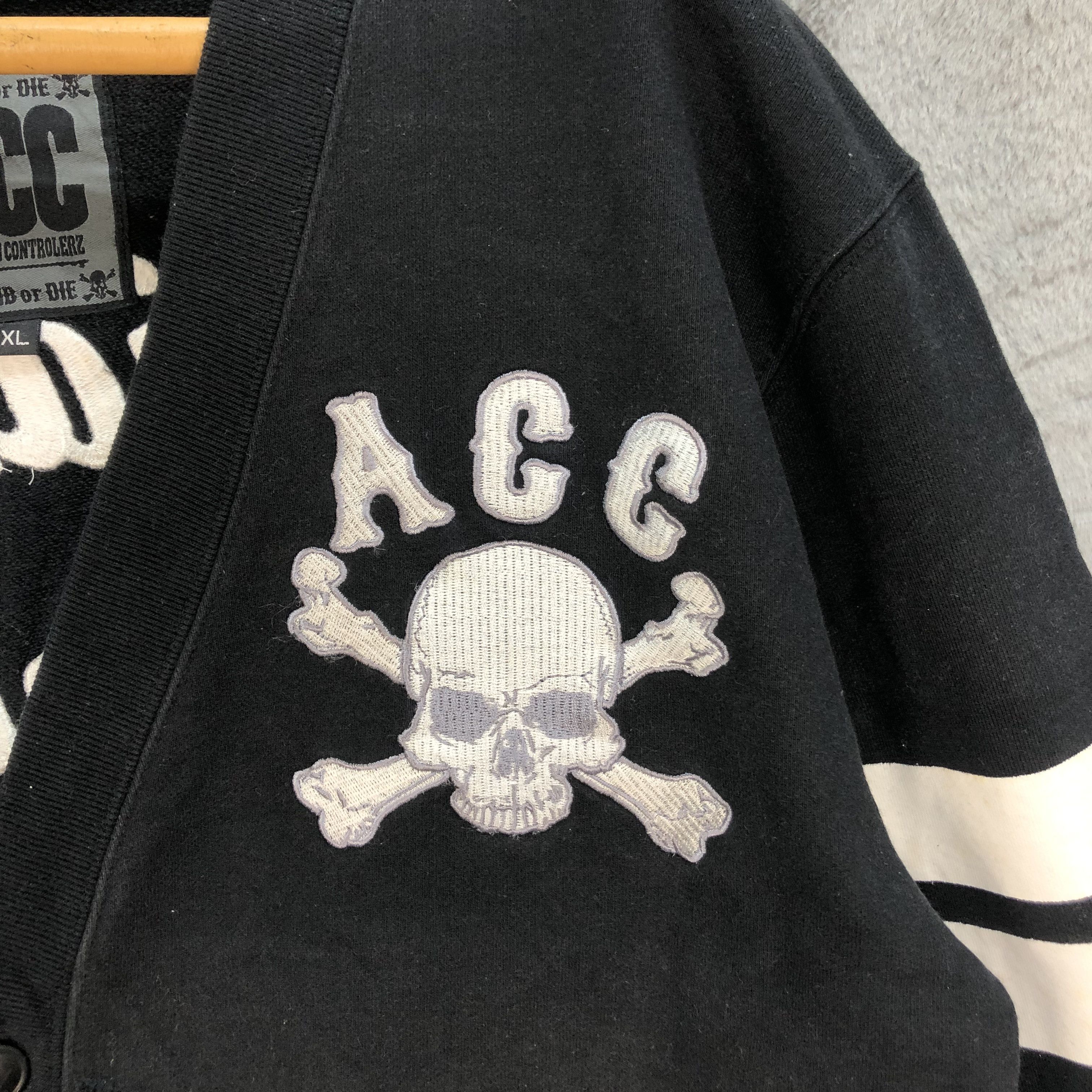Japanese Brand ACC ASIAN CAN CONTROLERZ EMBROIDERY LOGO CARDIGAN #6467-68 Size US XL / EU 56 / 4 - 4 Thumbnail
