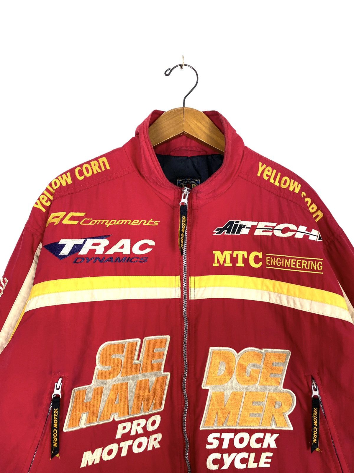 Vintage Rare‼️ Vintage Yellow Corn Motorcycle Jacket Sledge Hammer Size US L / EU 52-54 / 3 - 3 Thumbnail