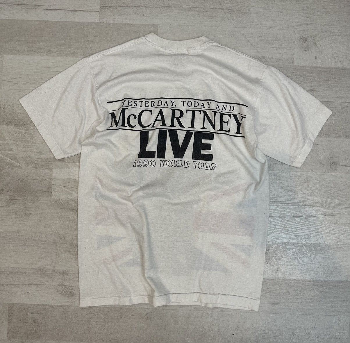 Yesterday, newest Today and McCartney LIVE 1990 World Tour Concert Shirt