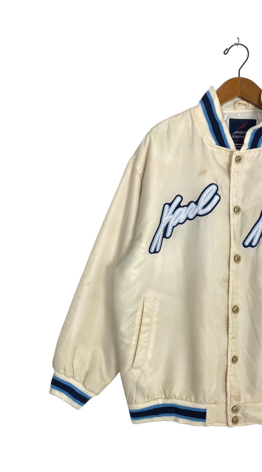 Karl Kani Rare‼️Karl Kani Jeans Varsity Jacket Big Logo Size US M / EU 48-50 / 2 - 3 Thumbnail