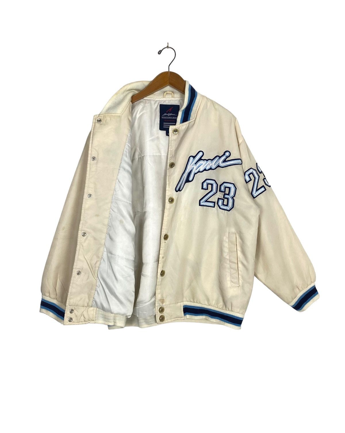 Karl Kani Rare‼️Karl Kani Jeans Varsity Jacket Big Logo Size US M / EU 48-50 / 2 - 2 Thumbnail