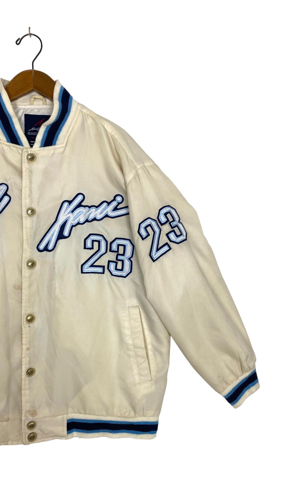 Karl Kani Rare‼️Karl Kani Jeans Varsity Jacket Big Logo Size US M / EU 48-50 / 2 - 4 Thumbnail