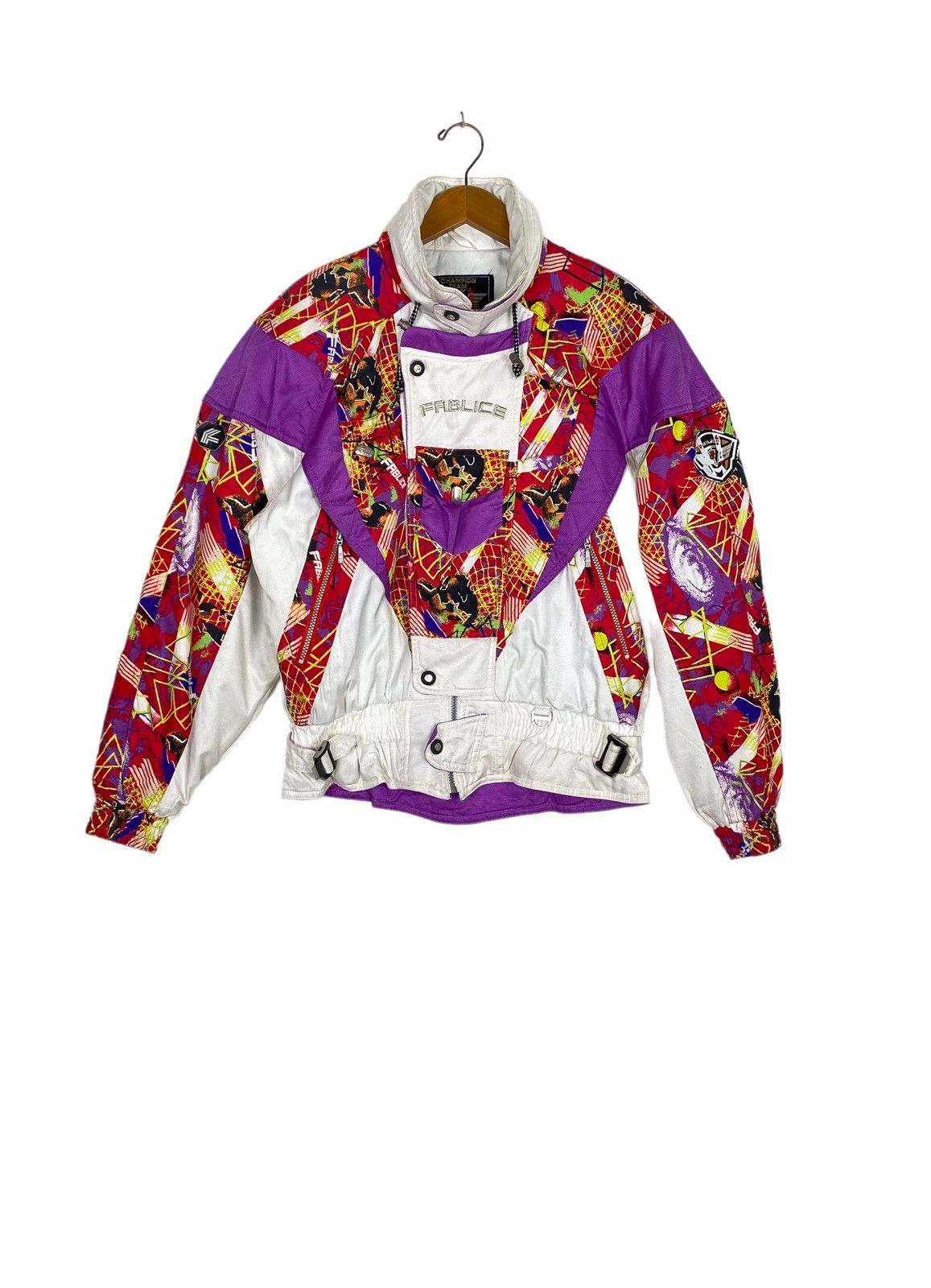 Rare‼️ Vtg Fablice Champion Team Ski Jacket Abstract Japan