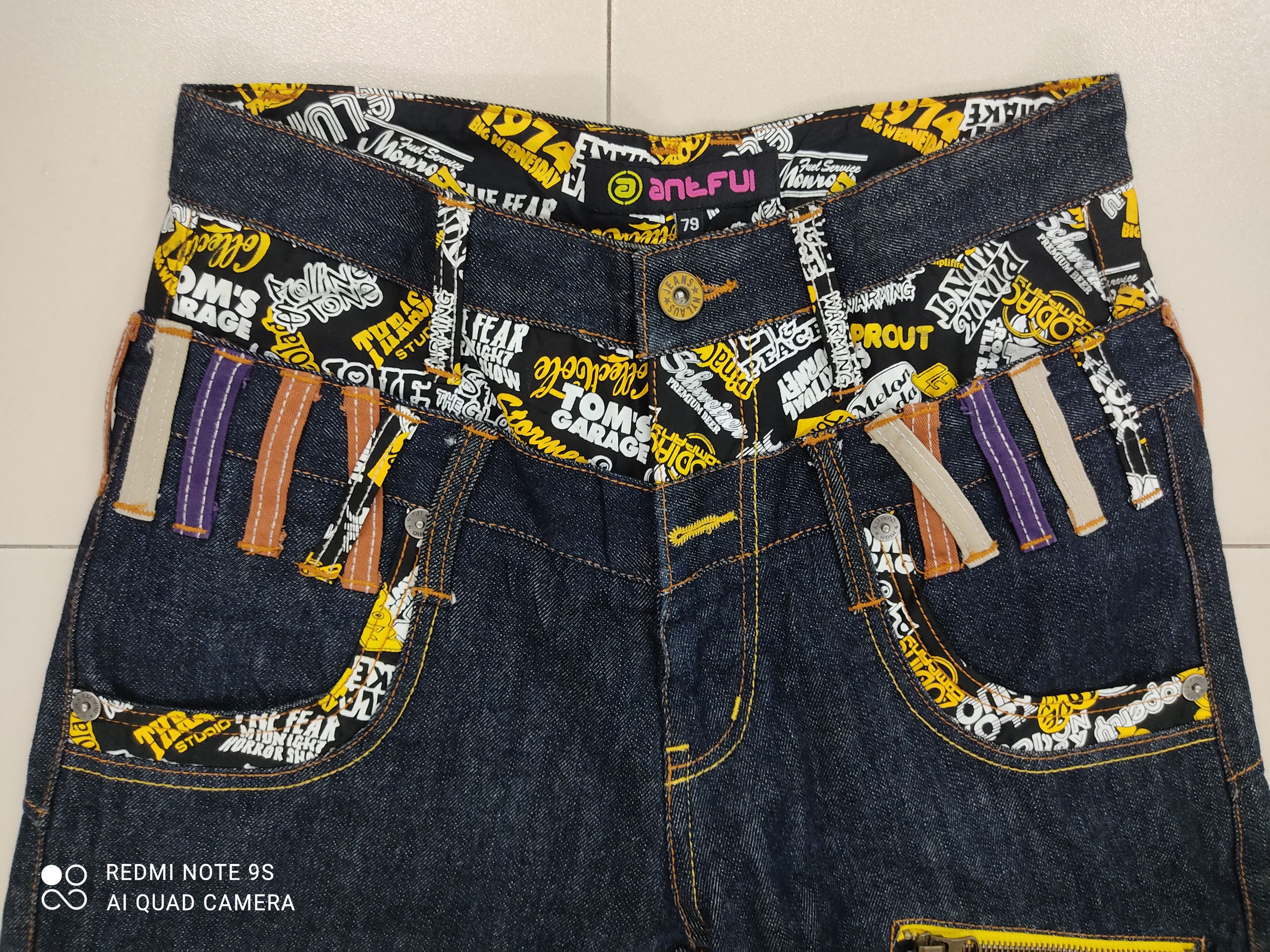 Nylaus Antfui Double Waist Multipocket Jeans