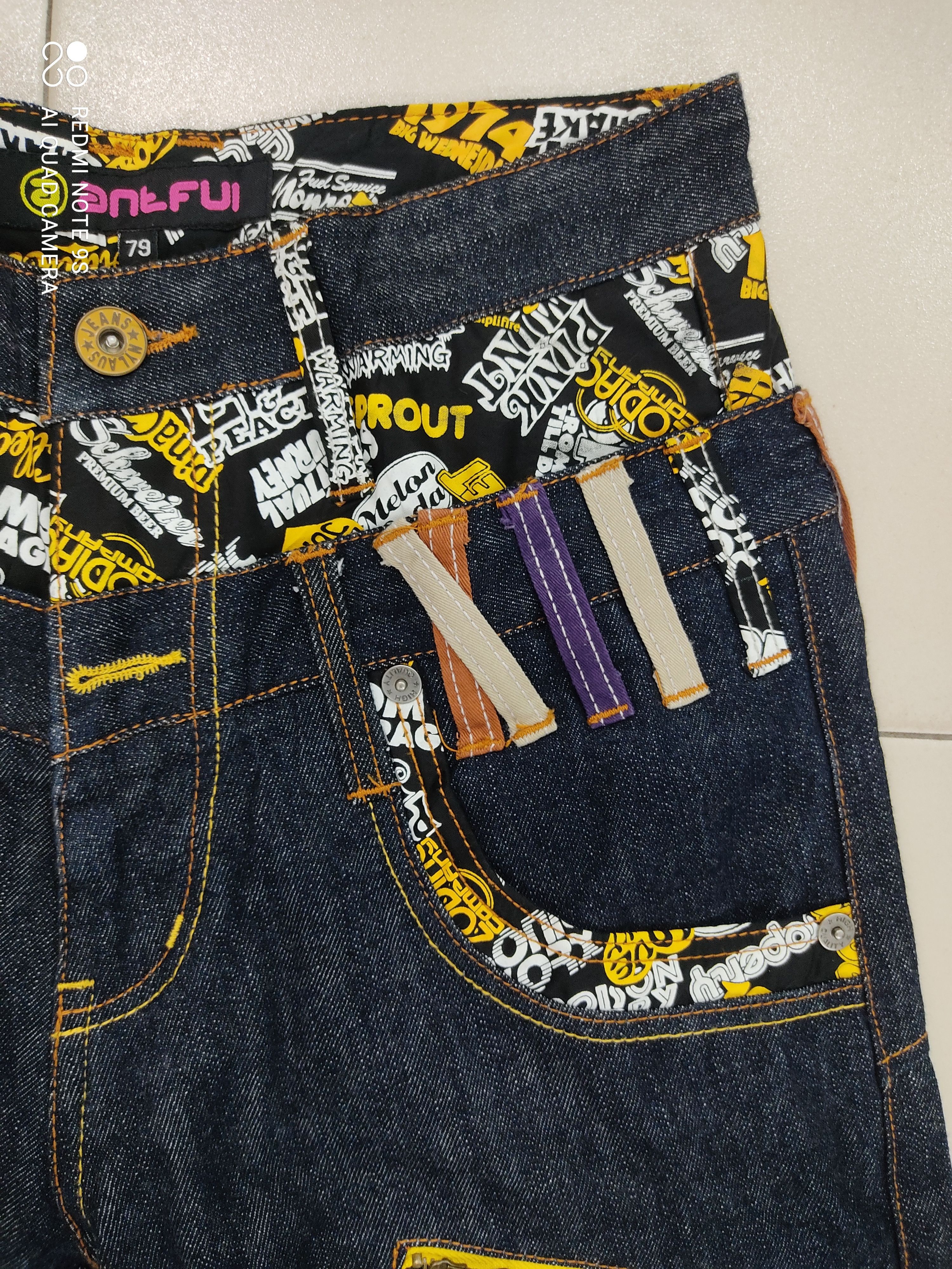 Nylaus Antfui Double Waist Multipocket Jeans