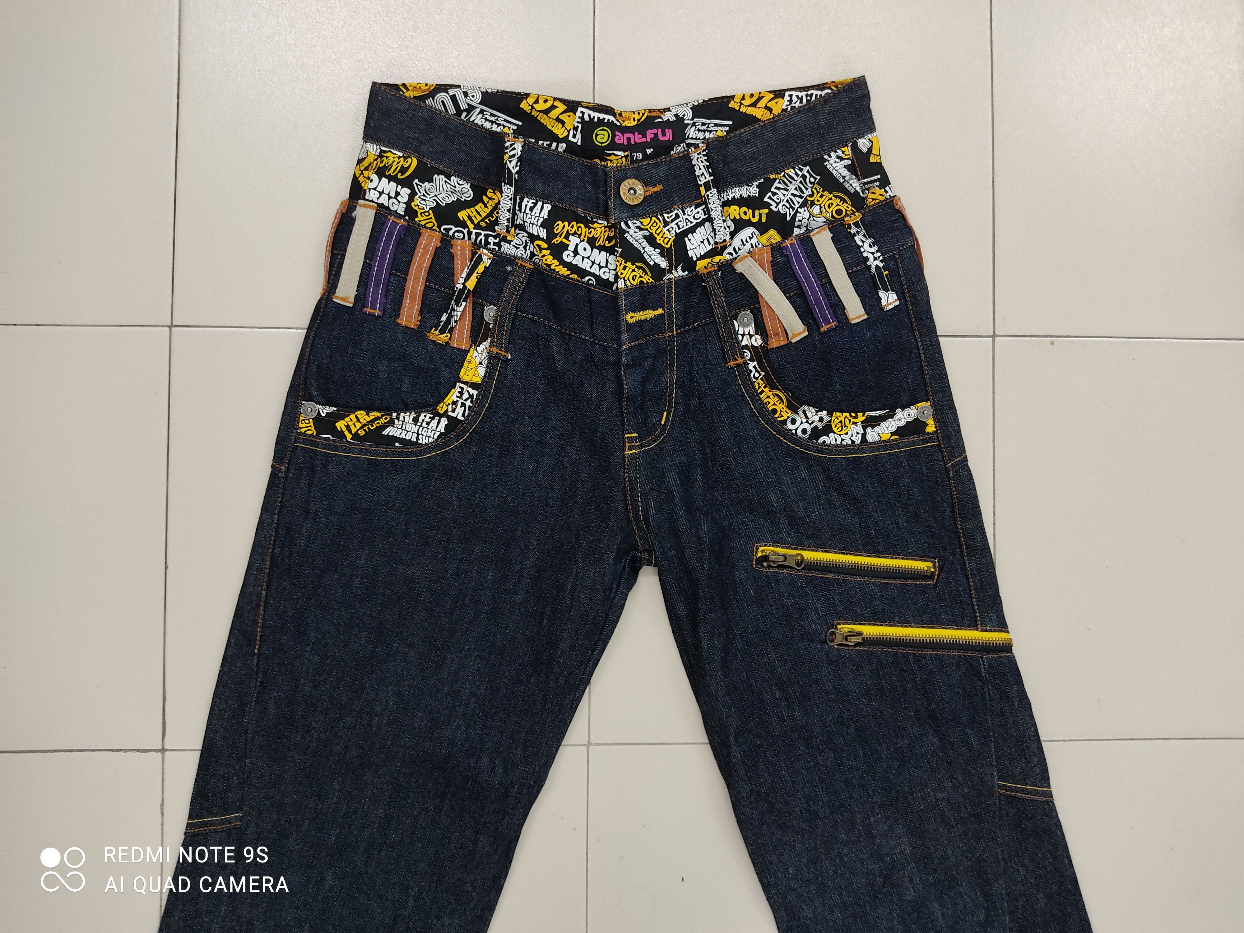 Nylaus Antfui Double Waist Multipocket Jeans