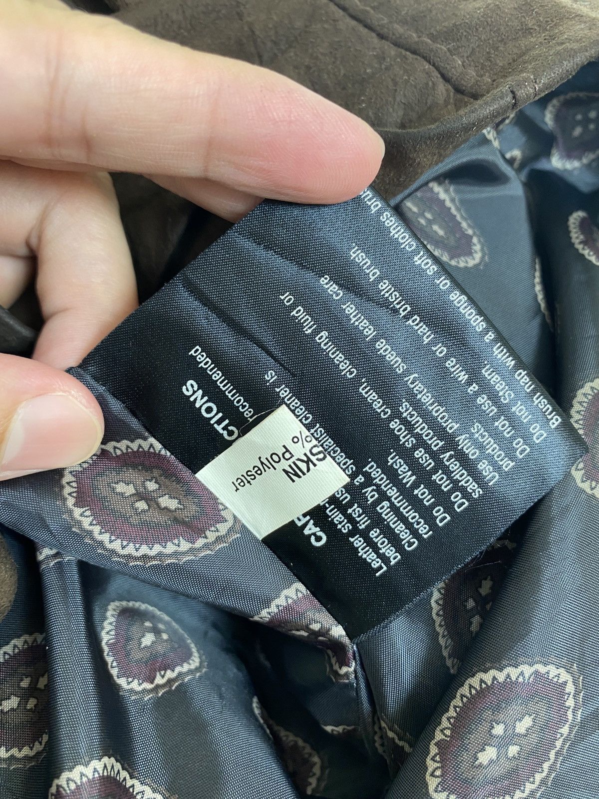 Vintage Rare‼️ Southern Edge Lamb Skin Jacket Made in New Zealand Size US XL / EU 56 / 4 - 5 Thumbnail