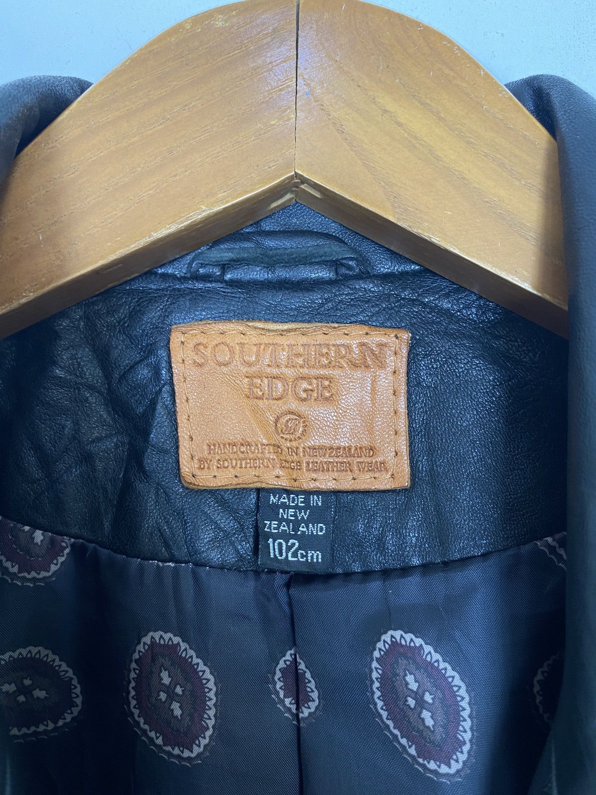 Vintage Rare‼️ Southern Edge Lamb Skin Jacket Made in New Zealand Size US XL / EU 56 / 4 - 4 Thumbnail