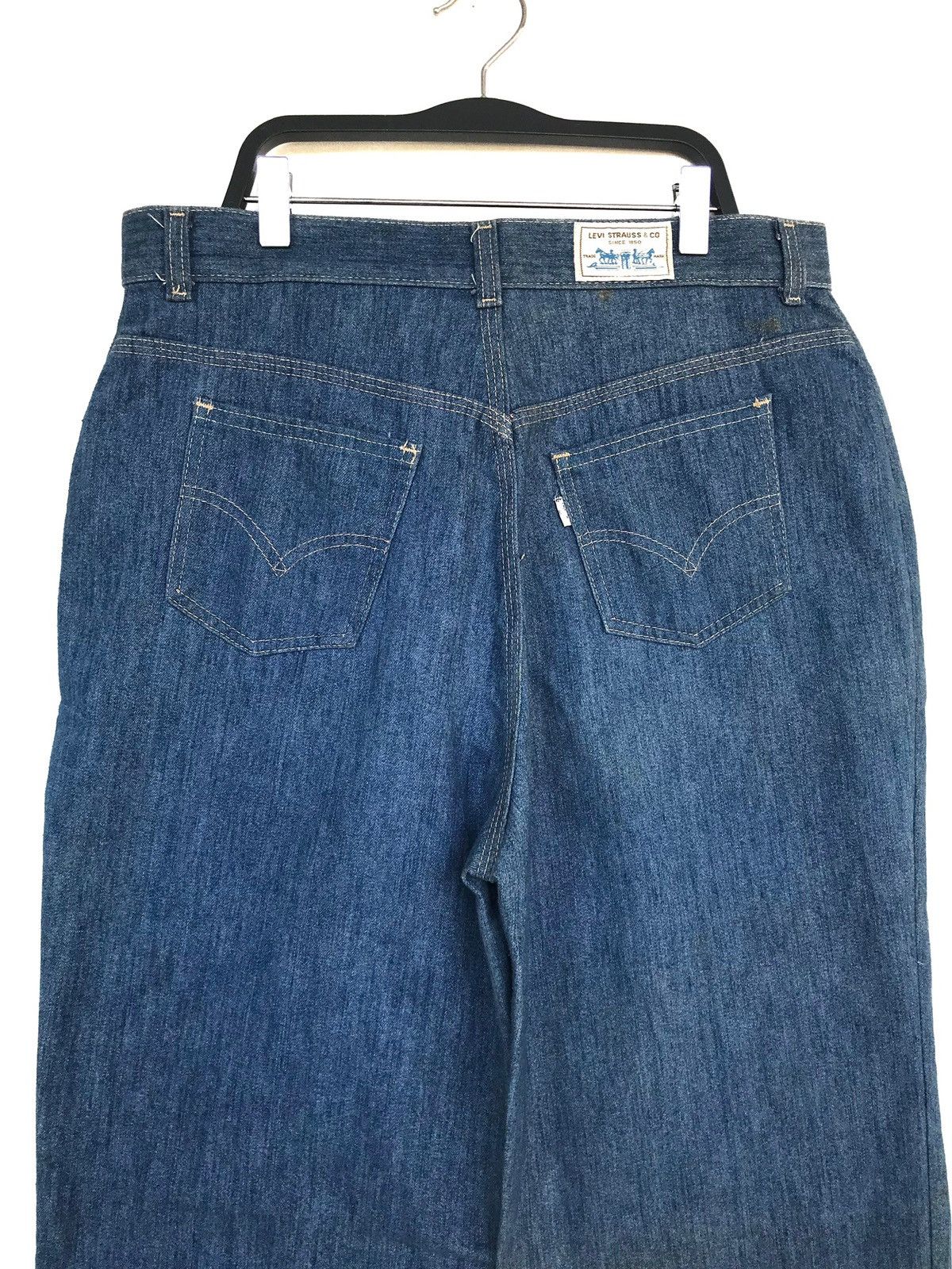 Levi's Rare‼️Vtg 80’s Levi’s Workwear Indigo Colour Scovill Ziper Size US 33 - 4 Thumbnail