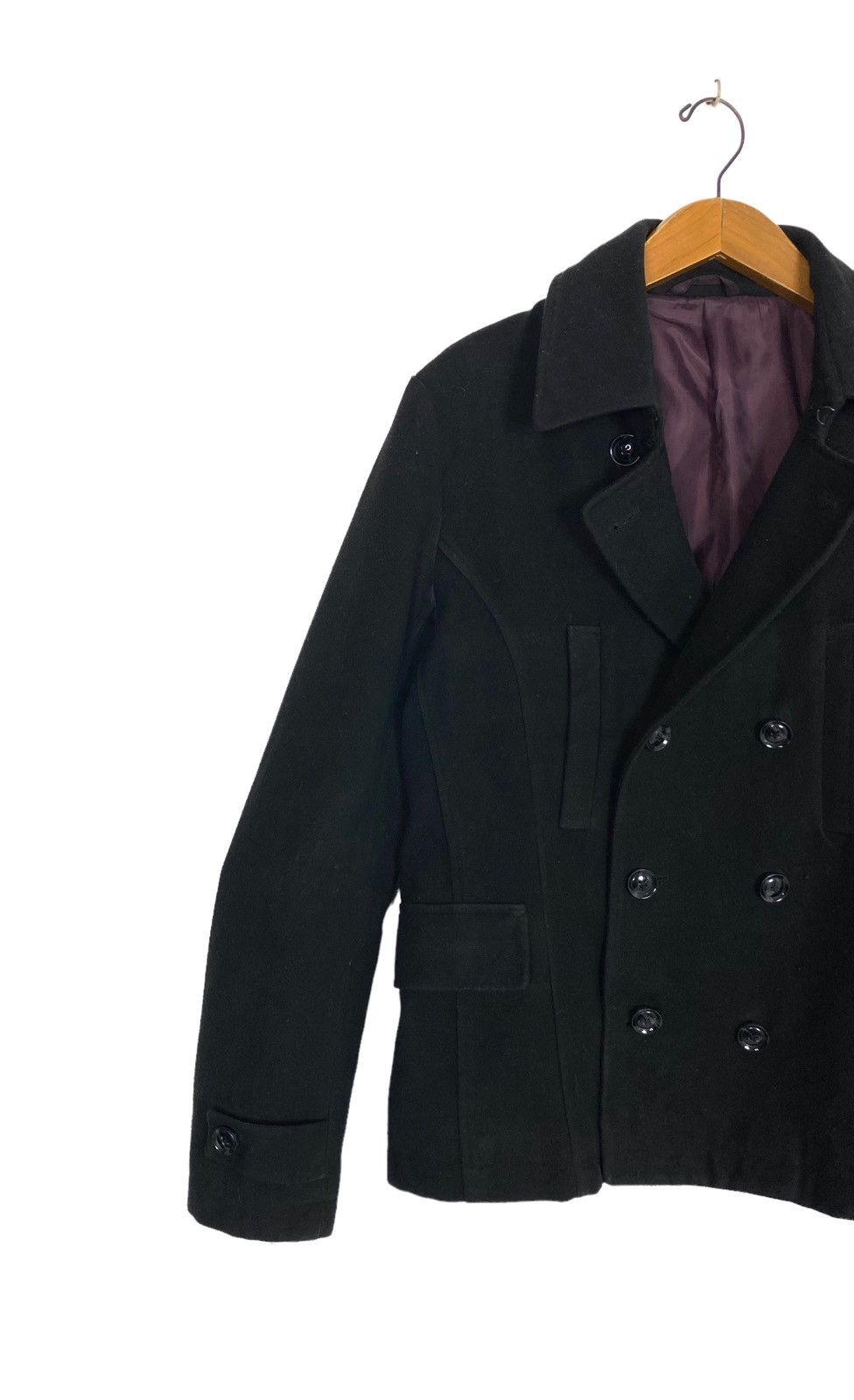 Japanese Brand Rare‼️ Semantic Design Double Breasted Coat Size M / US 6-8 / IT 42-44 - 4 Thumbnail