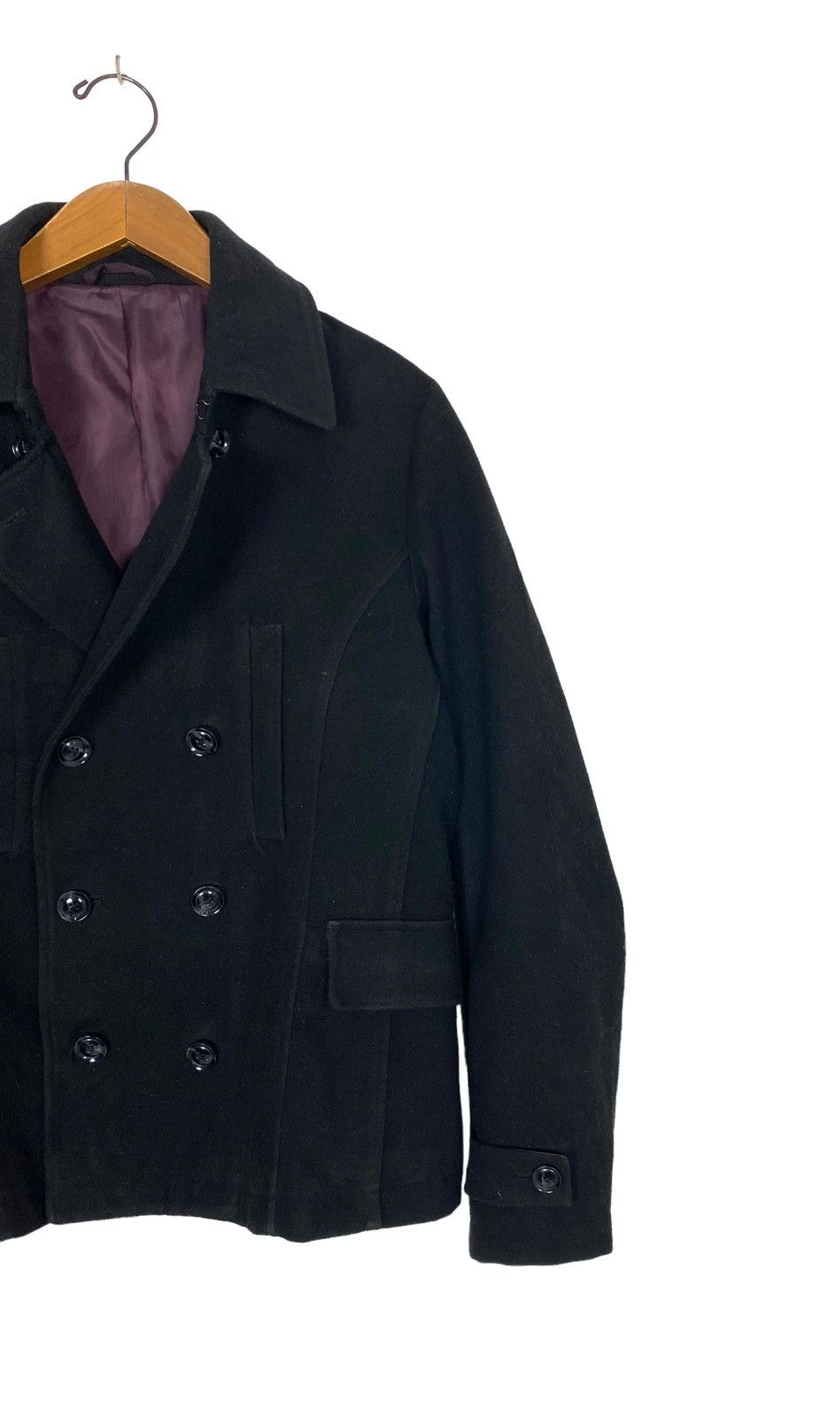 Japanese Brand Rare‼️ Semantic Design Double Breasted Coat Size M / US 6-8 / IT 42-44 - 3 Thumbnail