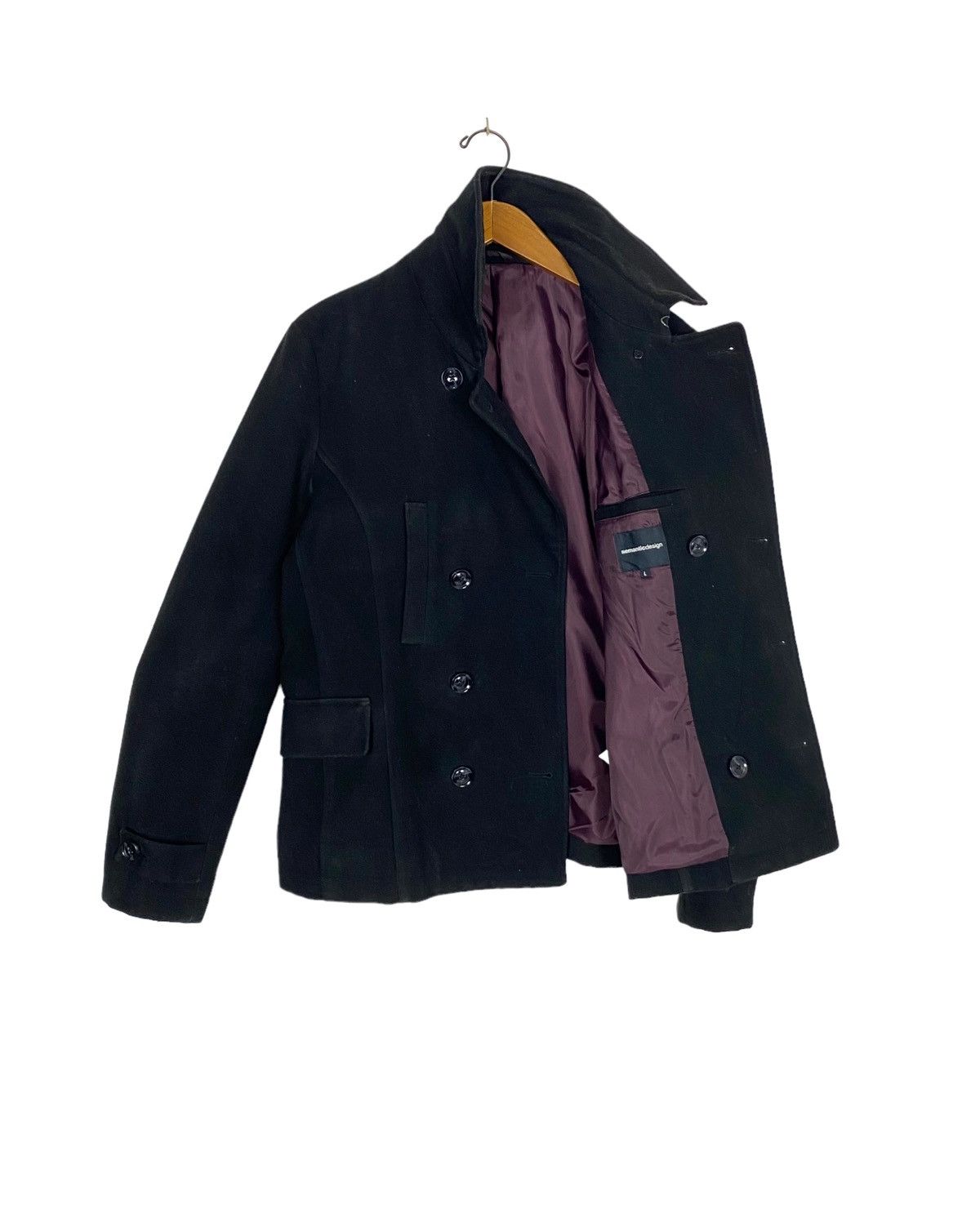 Japanese Brand Rare‼️ Semantic Design Double Breasted Coat Size M / US 6-8 / IT 42-44 - 2 Thumbnail