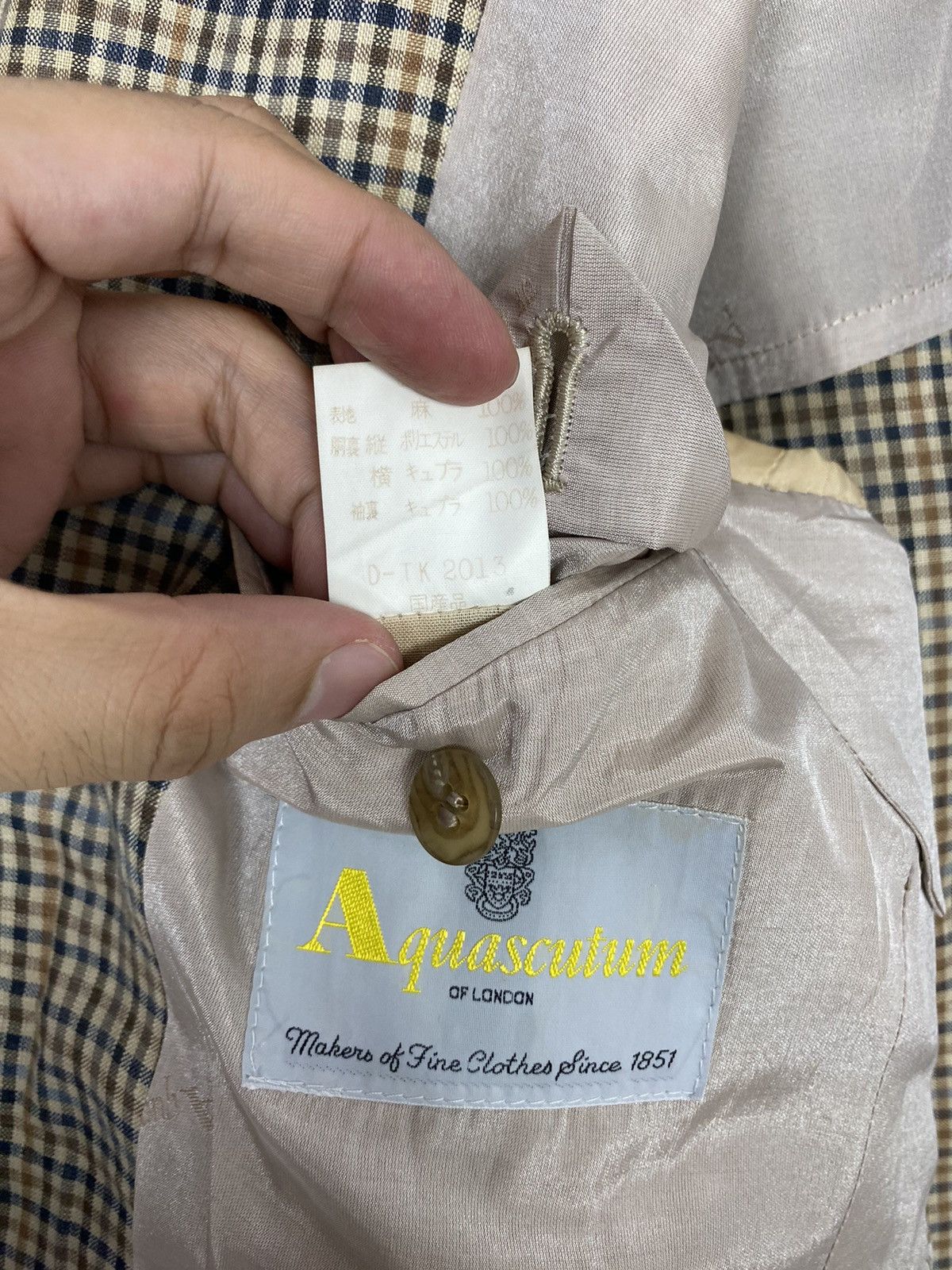 Aquascutum Rare‼️ Vintage Aquascutum Single Breasted Sport Blazer Size 40S - 8 Thumbnail