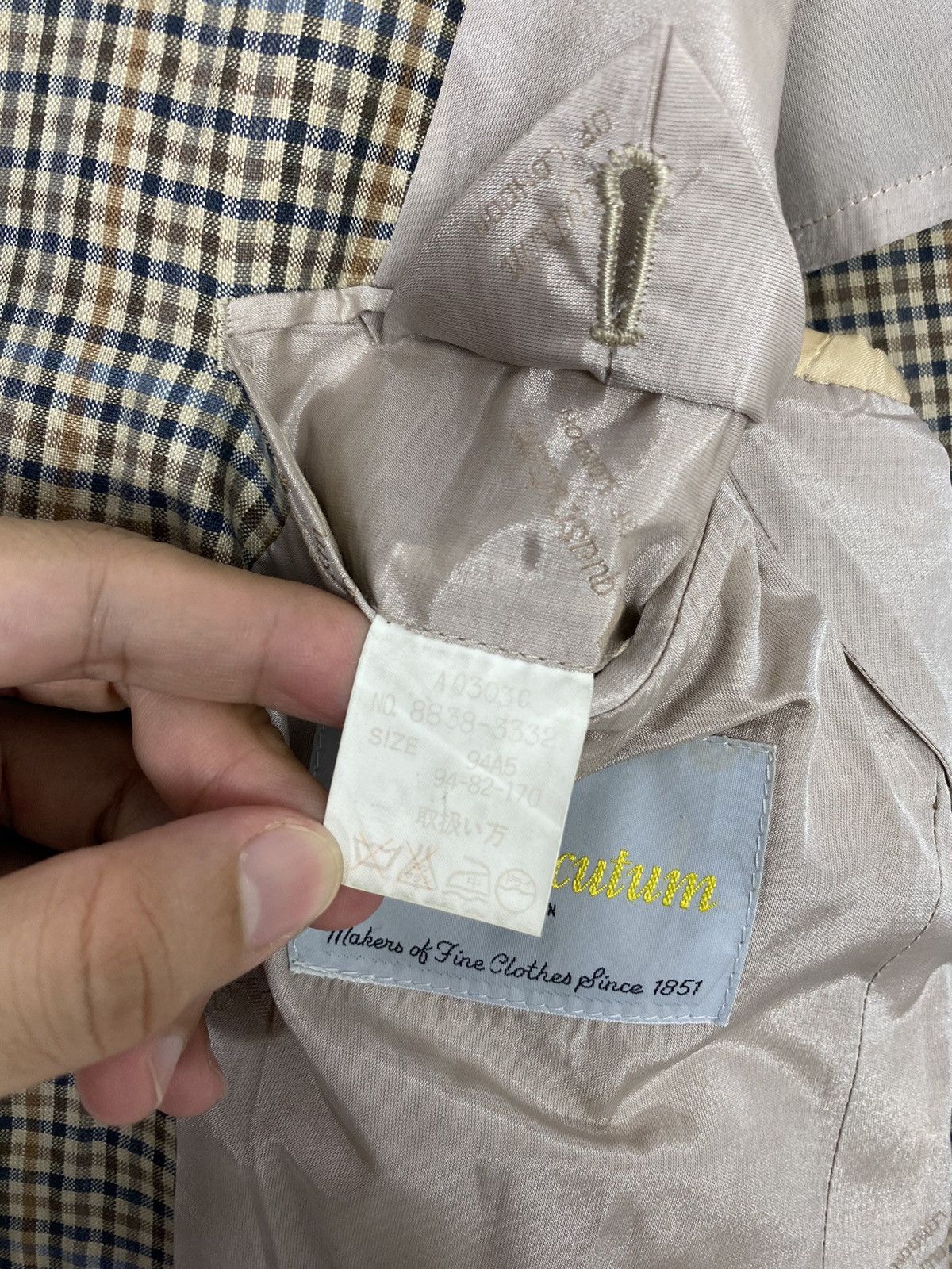 Aquascutum Rare‼️ Vintage Aquascutum Single Breasted Sport Blazer Size 40S - 7 Thumbnail