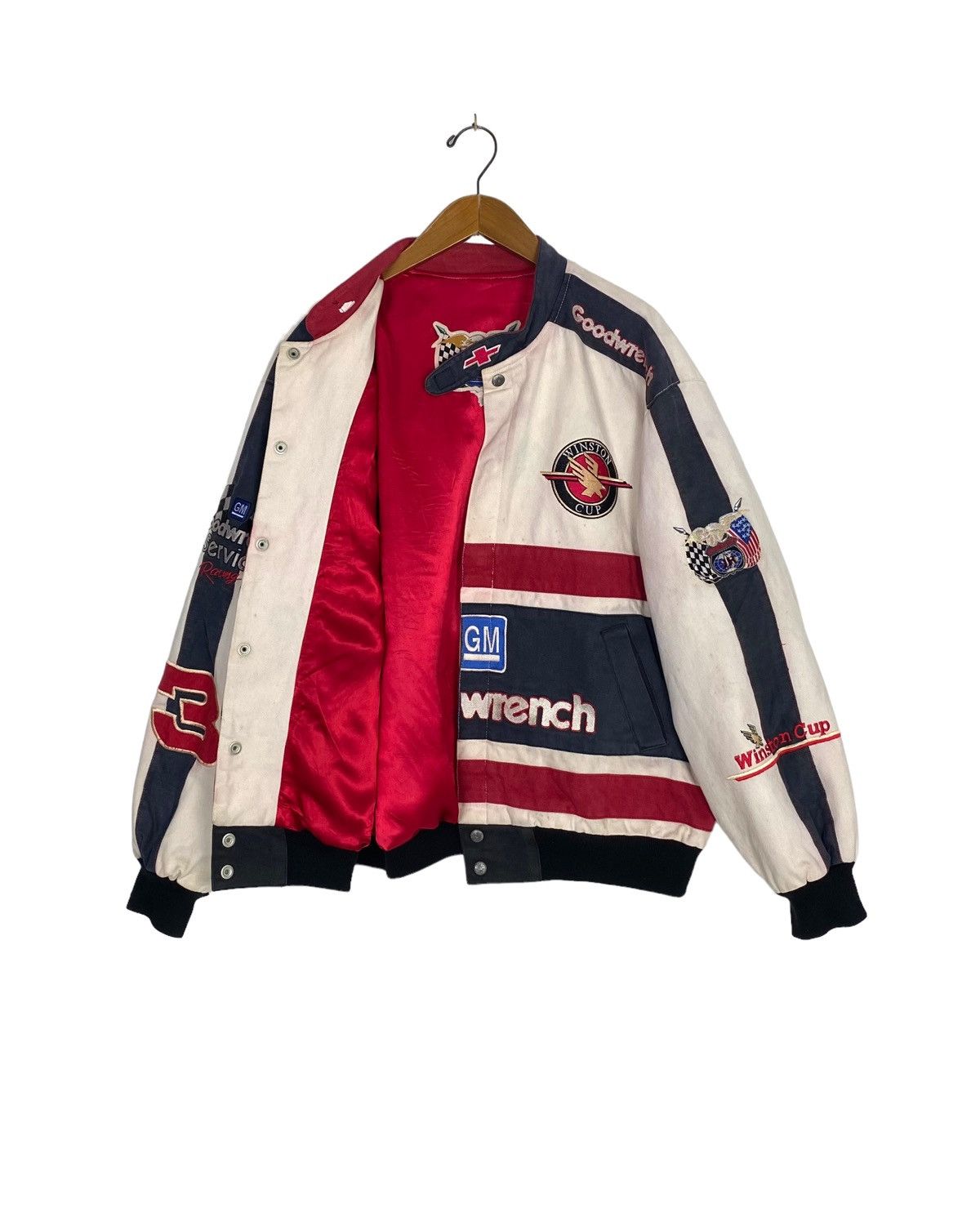 Jeff Hamilton Rare‼️Vtg 90s Dale Earnhardt x Jeff Hamilton Racing Jacket Size US L / EU 52-54 / 3 - 2 Thumbnail