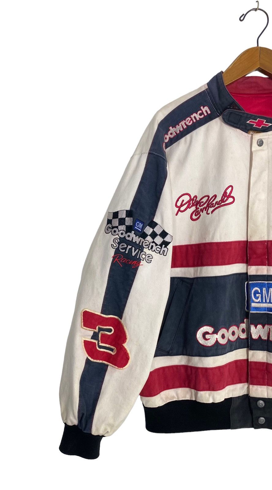 Jeff Hamilton Rare‼️Vtg 90s Dale Earnhardt x Jeff Hamilton Racing Jacket Size US L / EU 52-54 / 3 - 3 Thumbnail